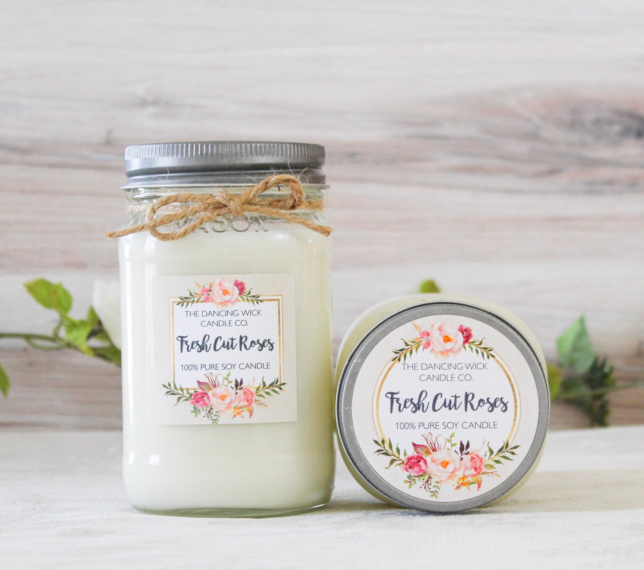 Fresh Cut Roses Candle - The Dancing Wick