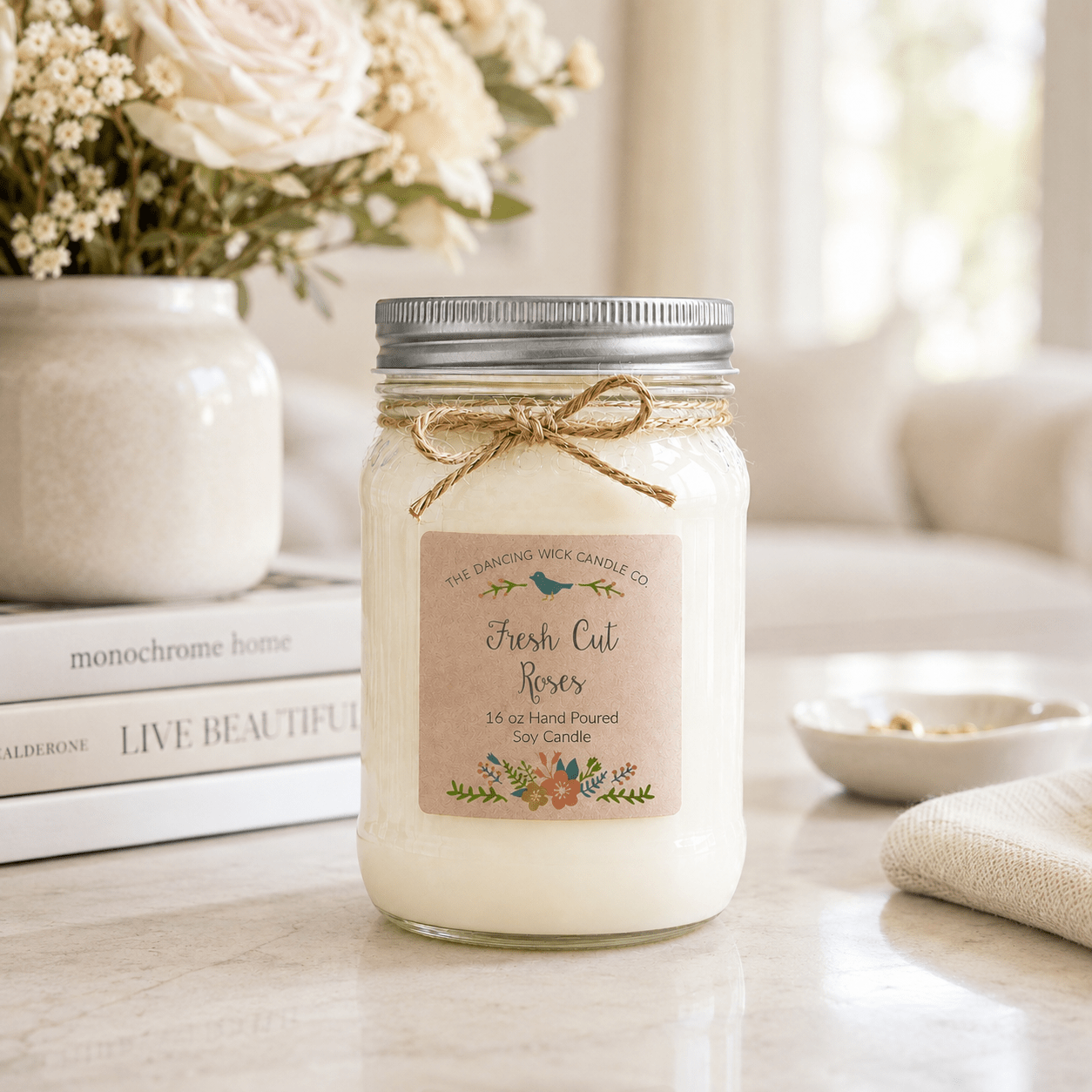 Fresh Cut Roses - Spring TDW Candle - The Dancing Wick