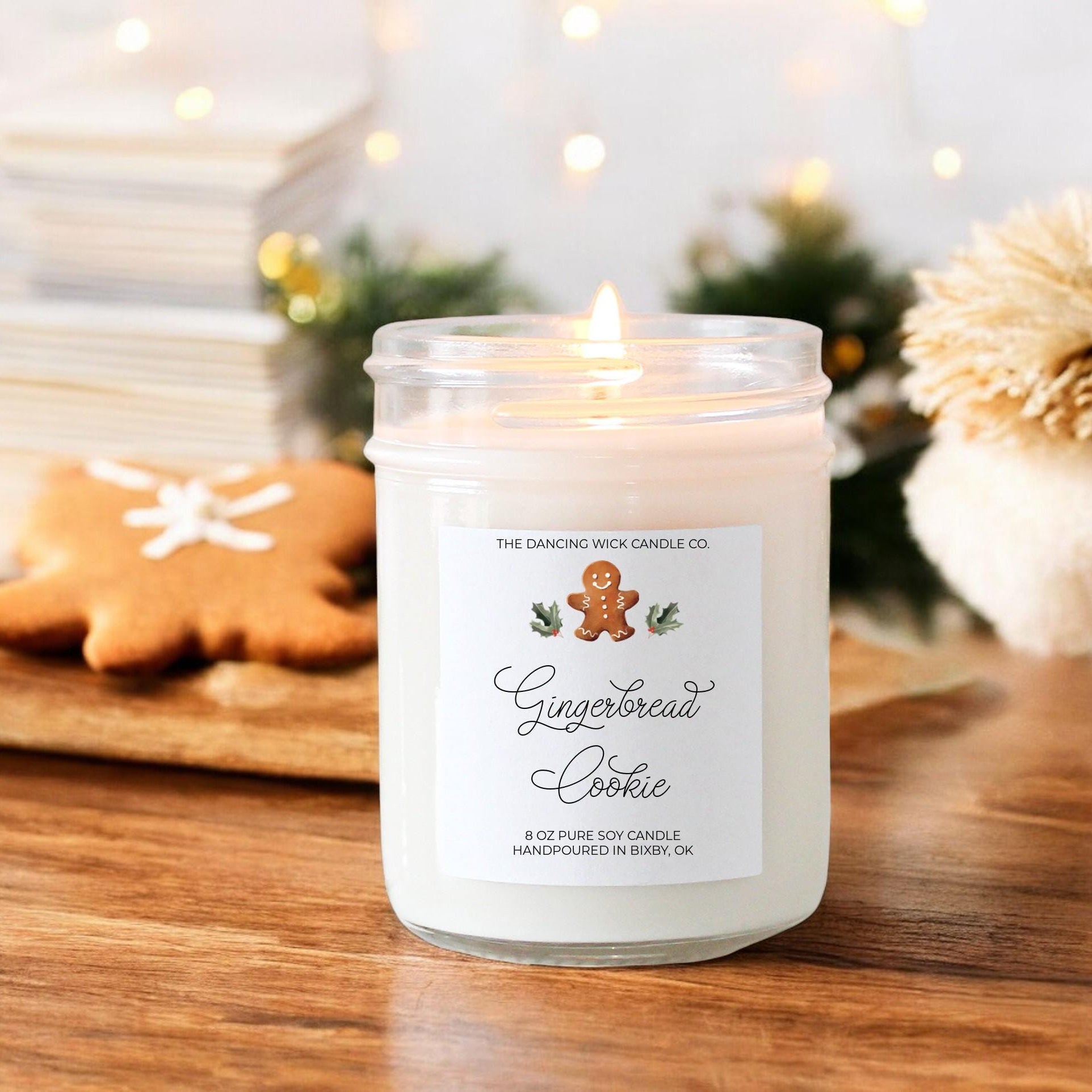 Gingerbread Cookie Candle - The Dancing Wick