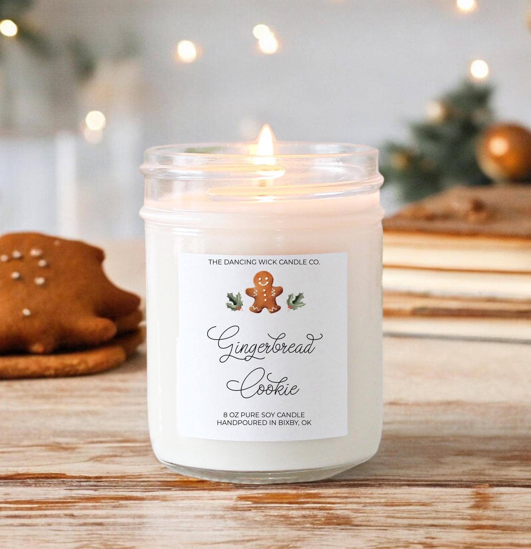 Gingerbread Cookie Candle - The Dancing Wick