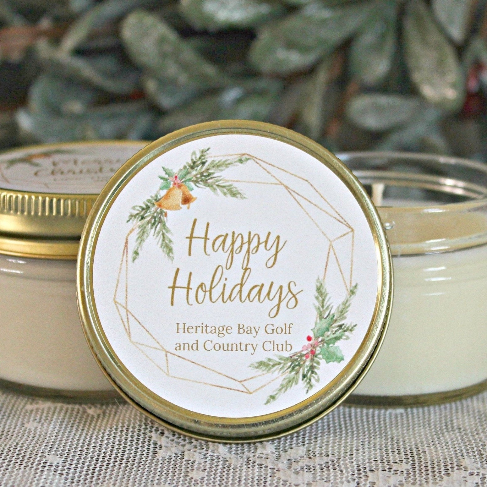 Gold Bell Christmas Favor - The Dancing Wick