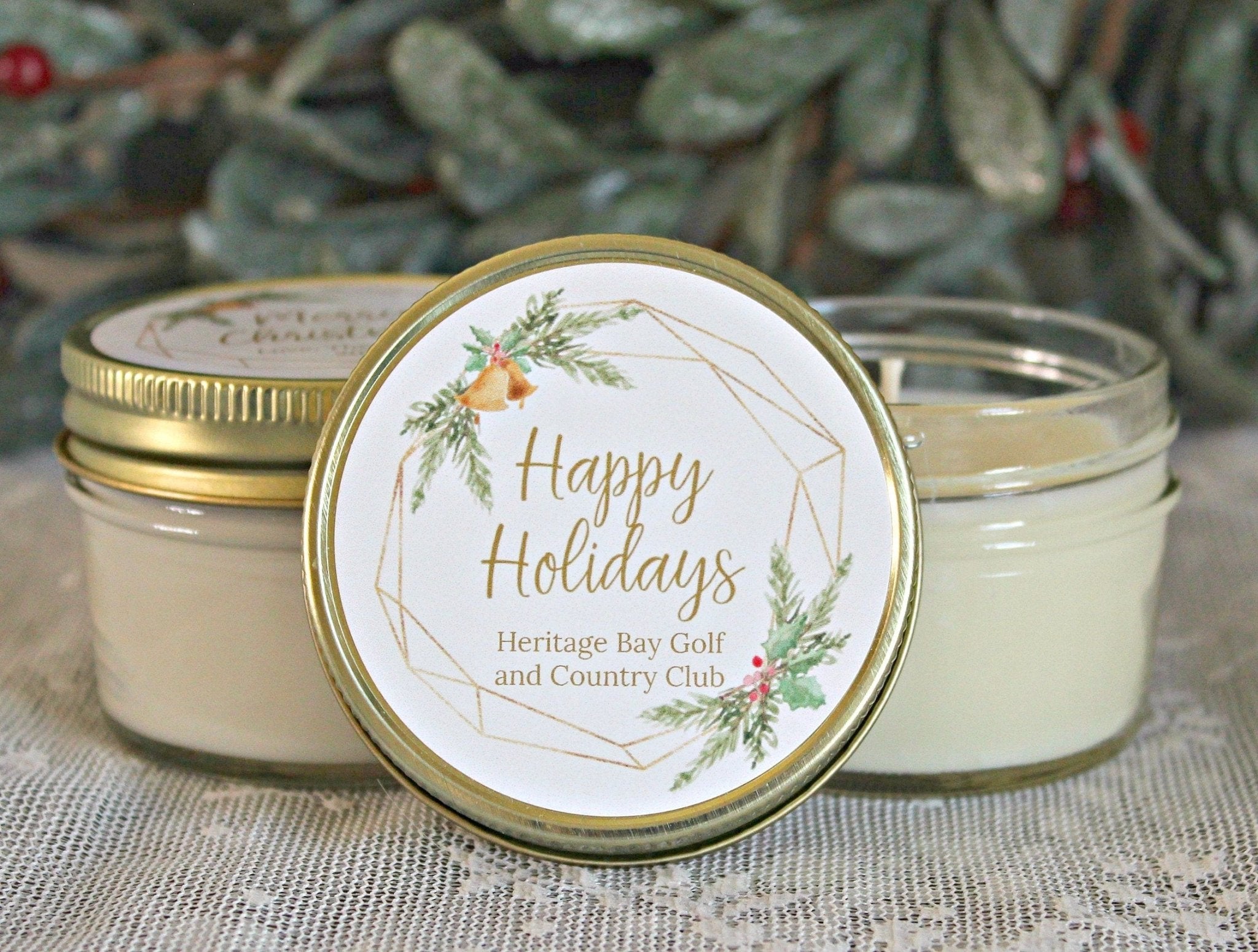 Gold Bell Christmas Favor - The Dancing Wick