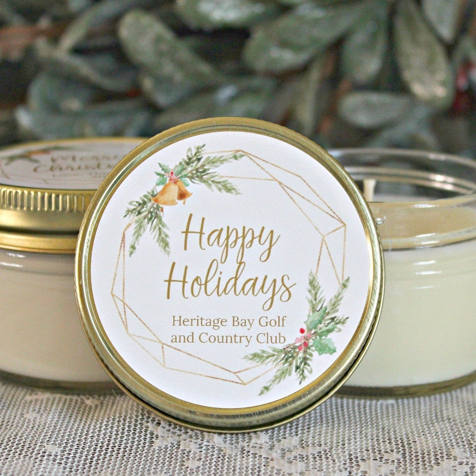Gold Bell Christmas Favor - The Dancing Wick