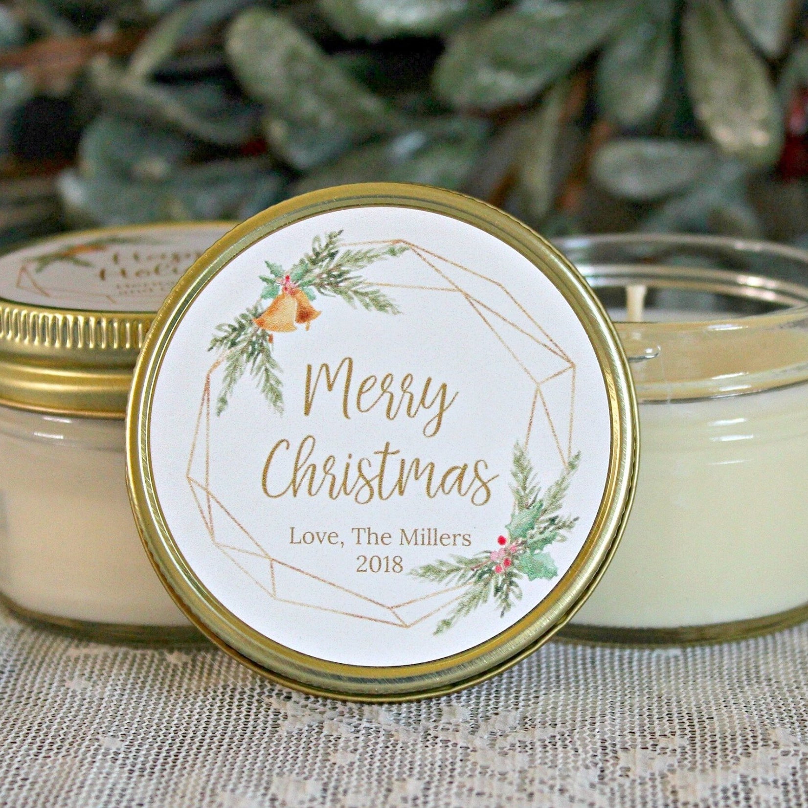 Gold Bell Christmas Favor - The Dancing Wick