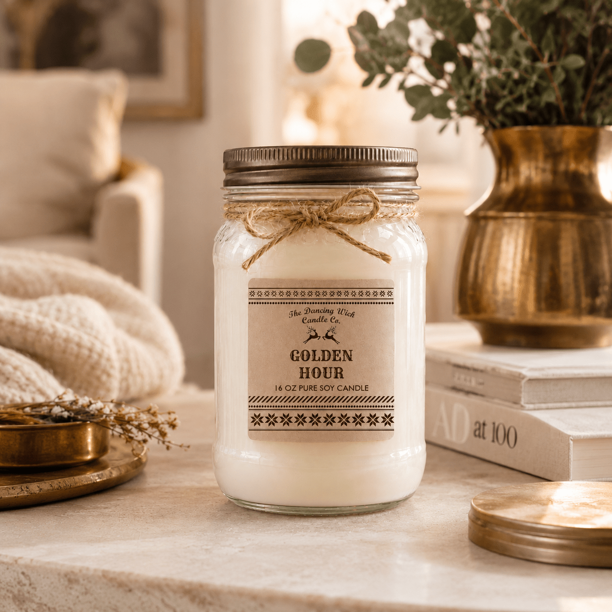 Golden Hour - Kraft Winter Candle - The Dancing Wick
