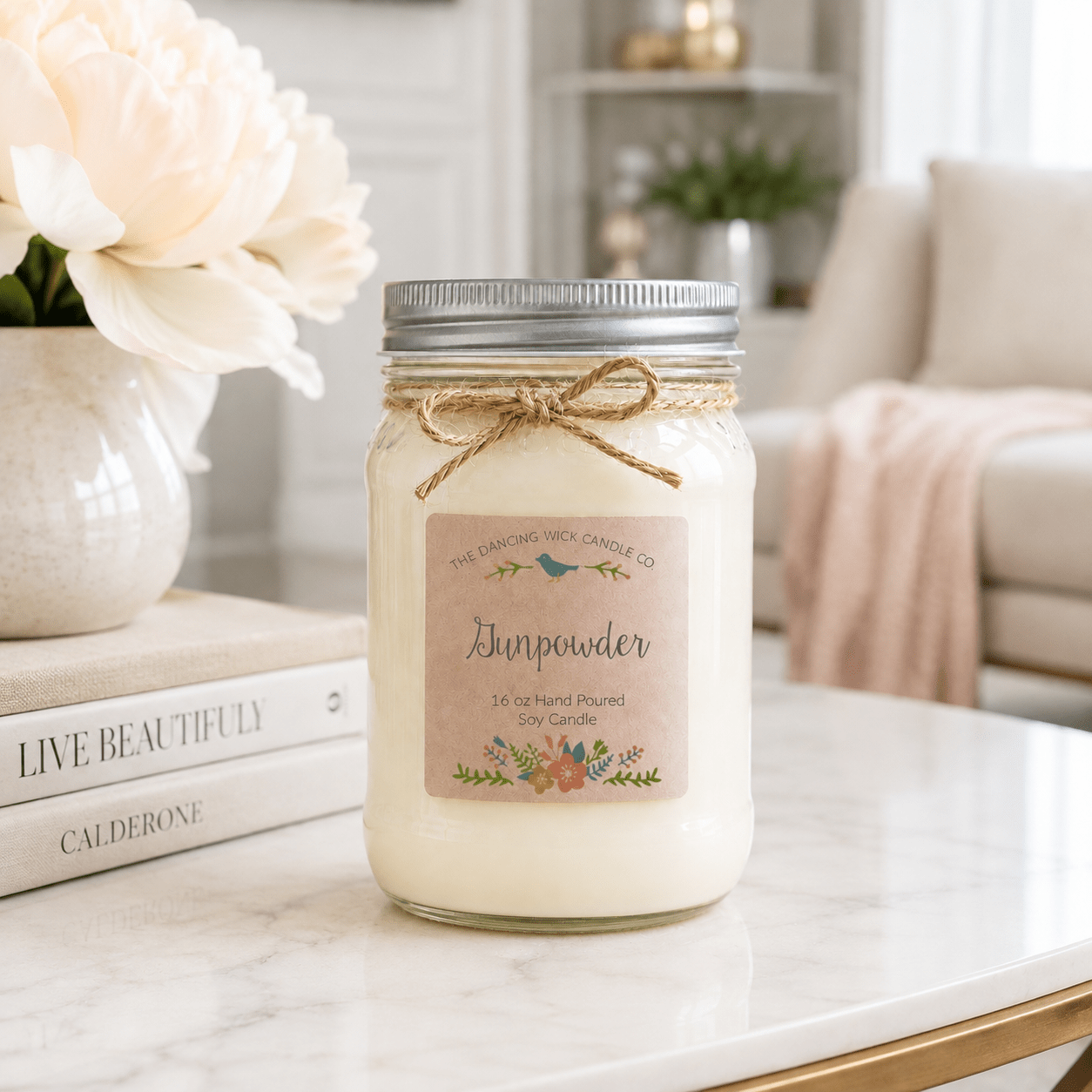 Gunpowder - Spring TDW Candle - The Dancing Wick