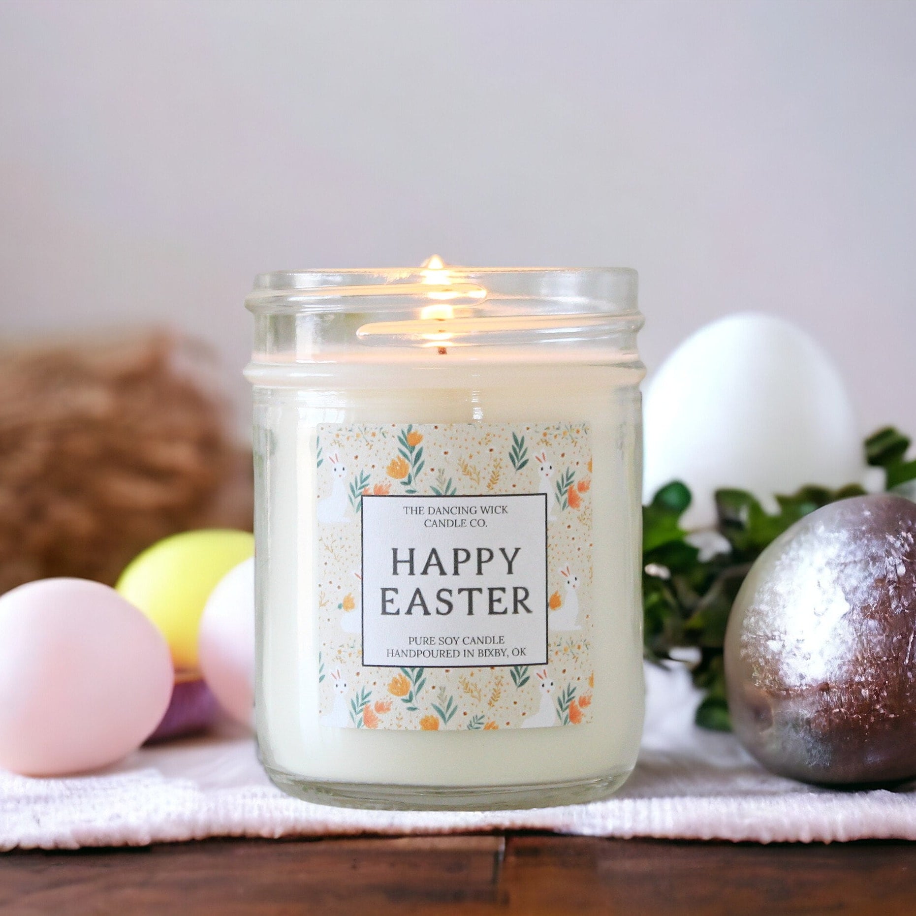 Happy Easter Candle - The Dancing Wick