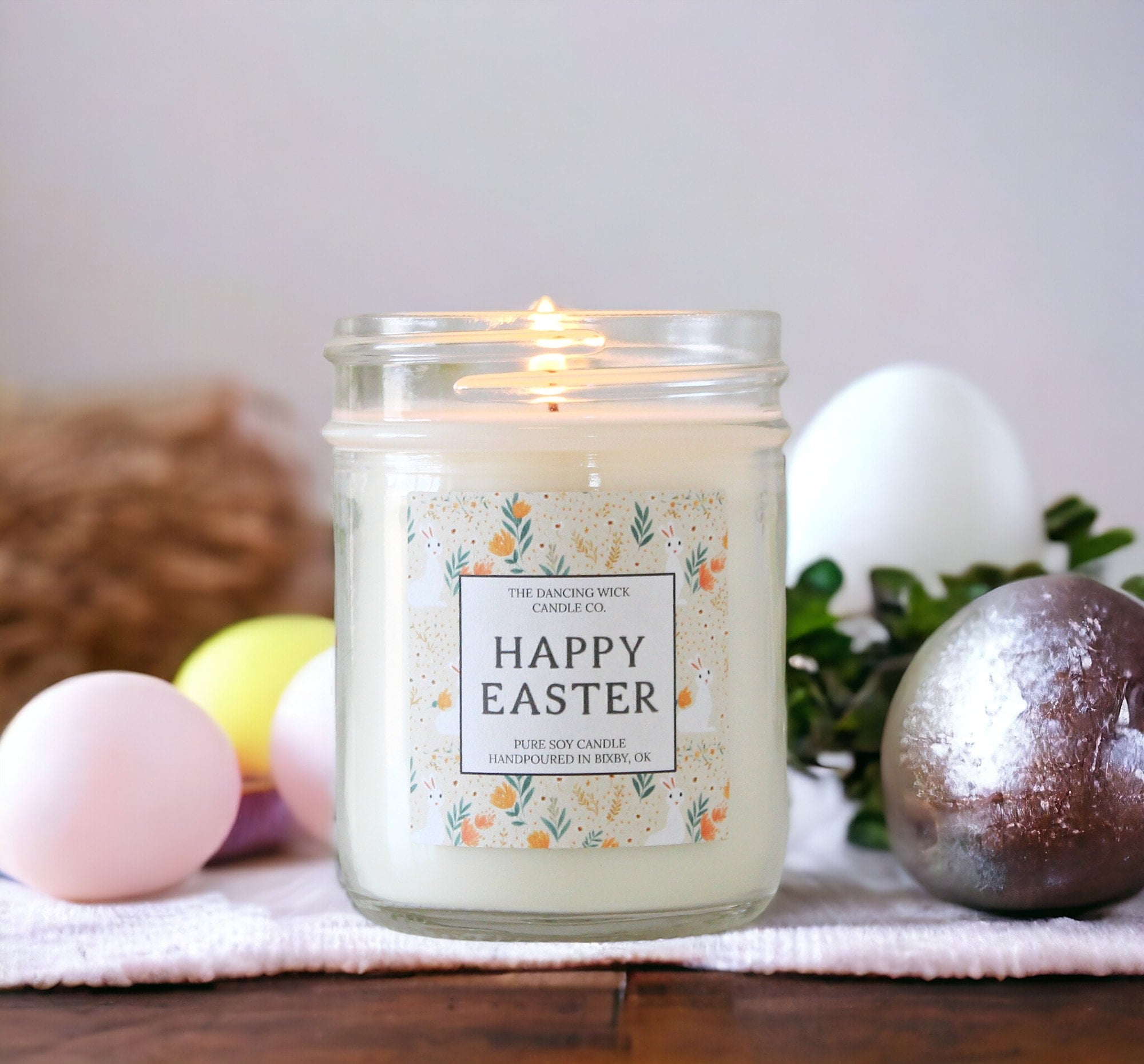 Happy Easter Candle - The Dancing Wick