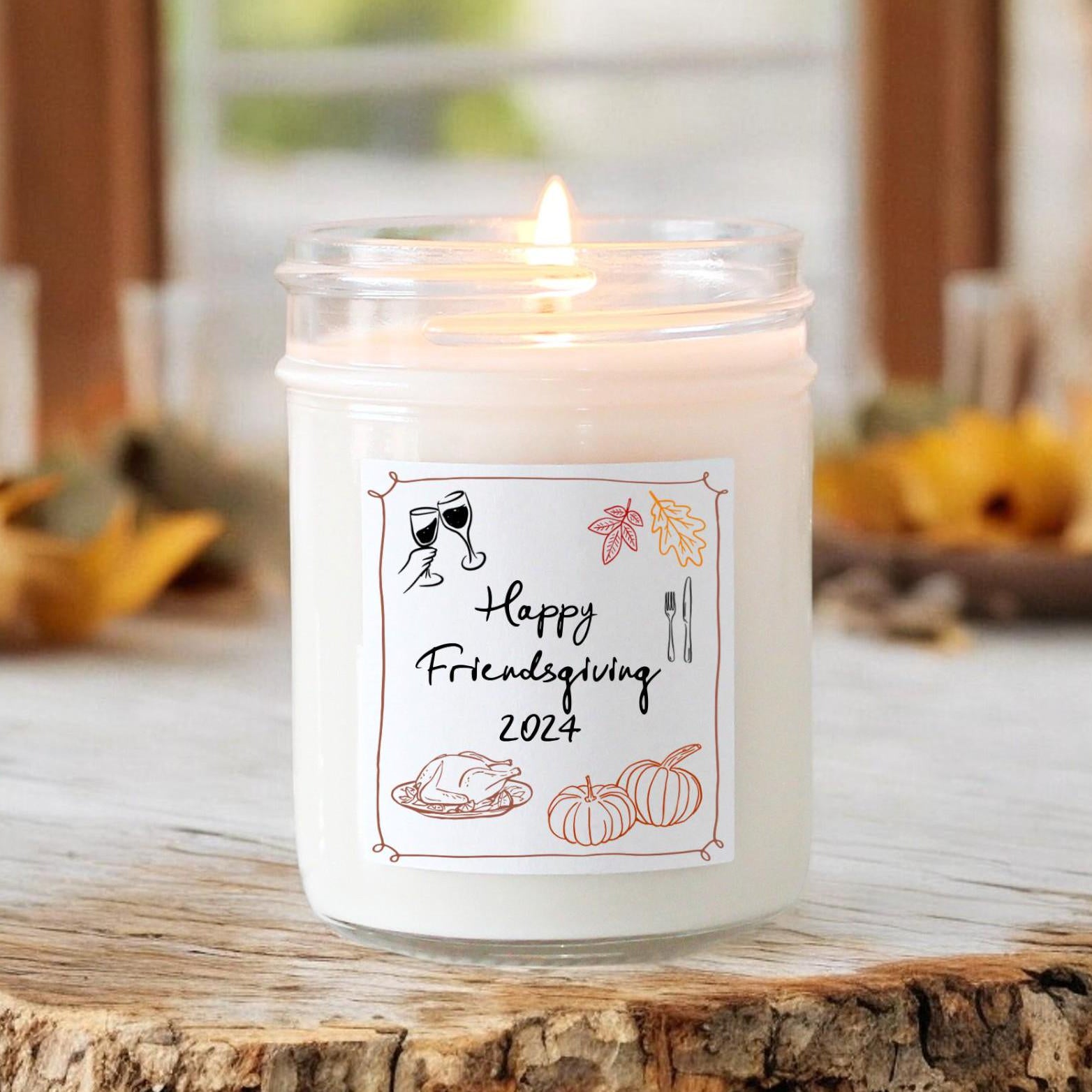 Happy Friendsgiving Candle - The Dancing Wick