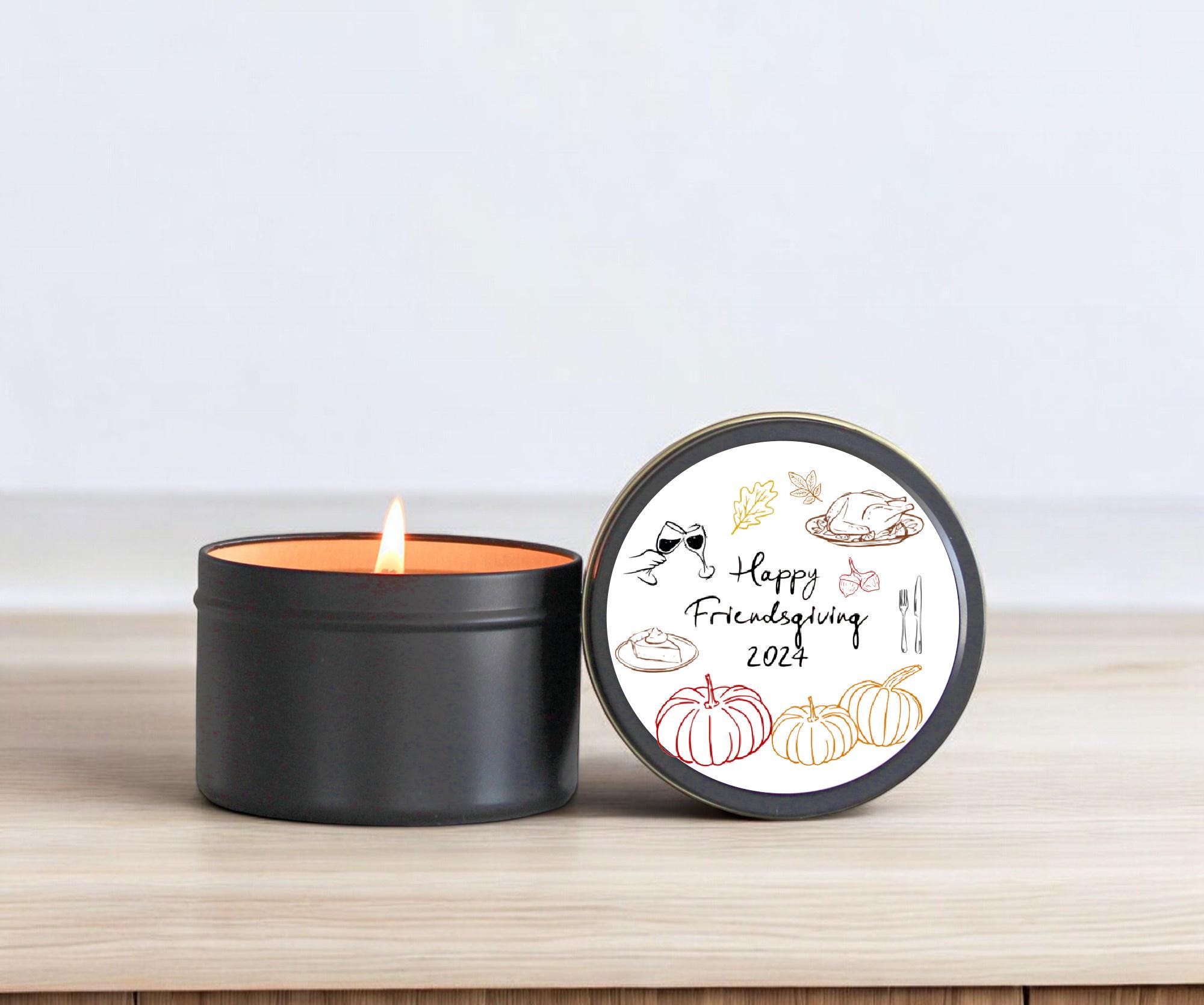 Happy Friendsgiving Tins - The Dancing Wick