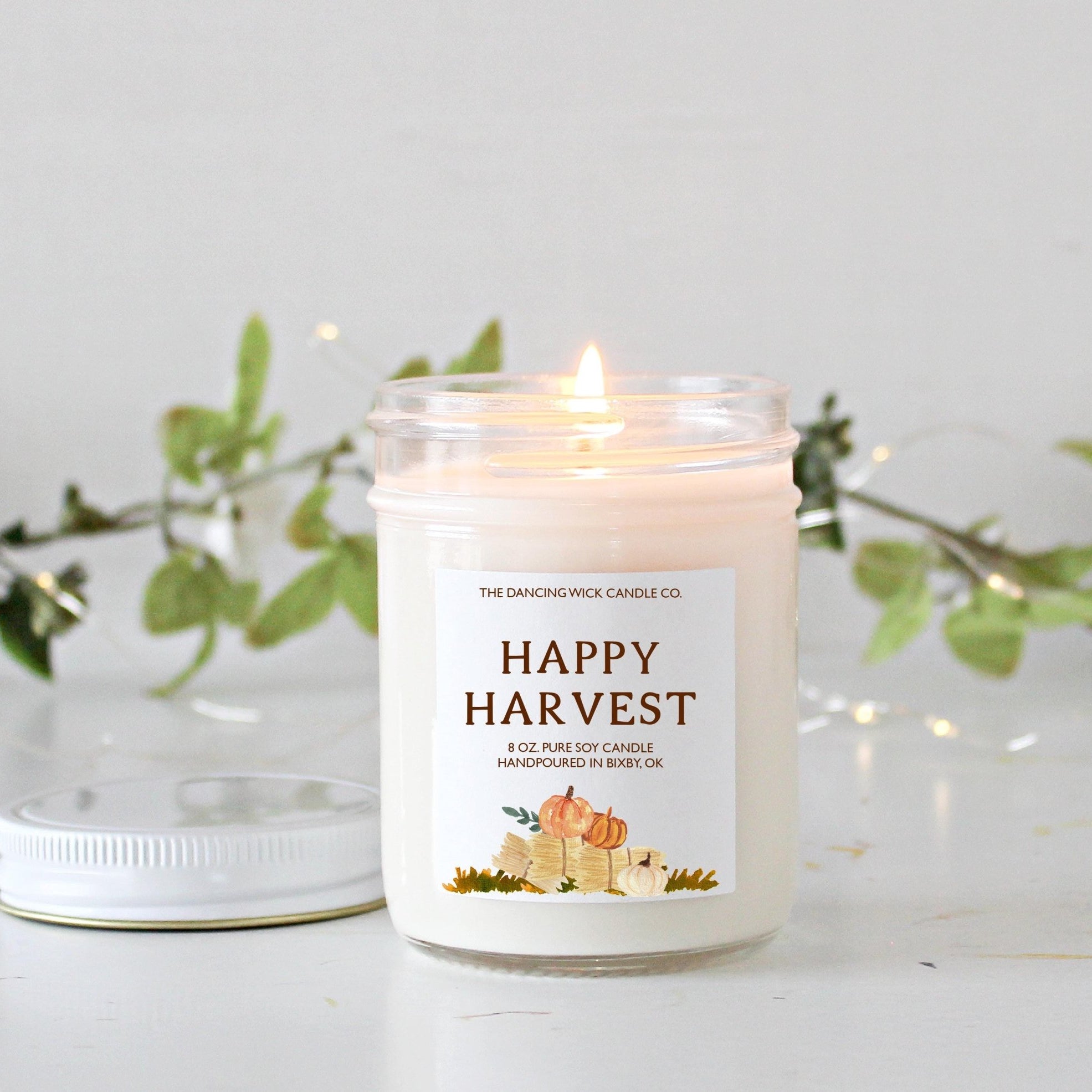 Happy Harvest Fall Candle - The Dancing Wick