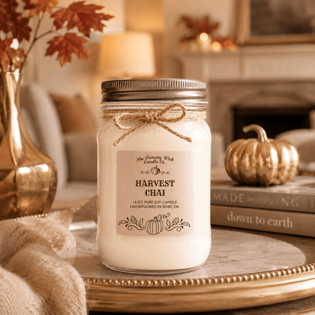 Harvest Chai - Fall Candle - The Dancing Wick