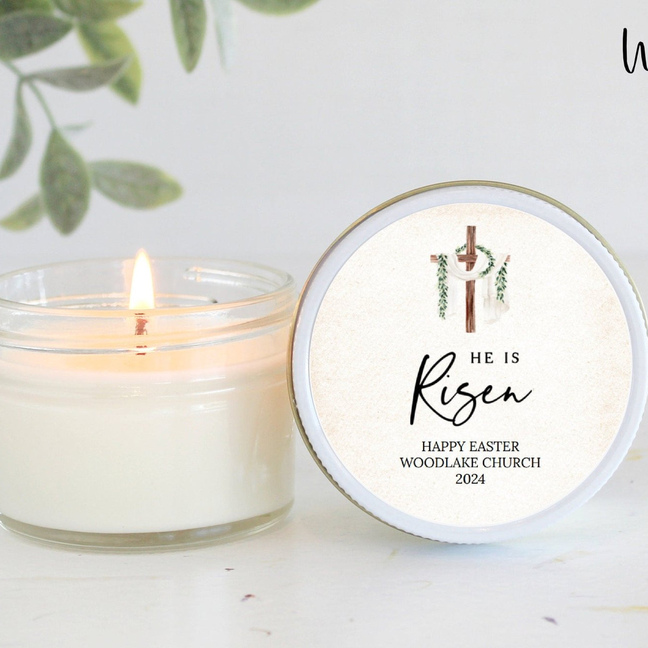 He is Risen Glass Favors - The Dancing Wick