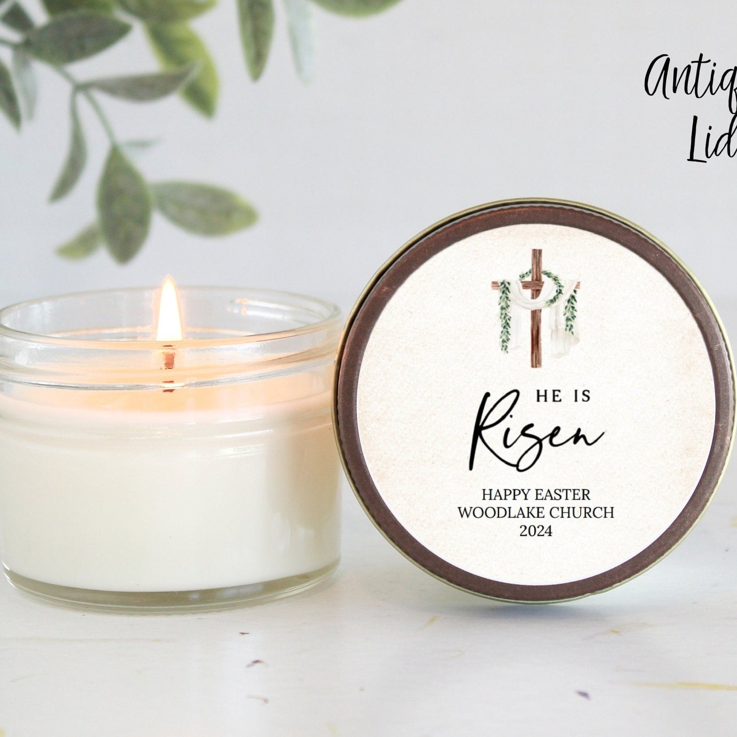 He is Risen Glass Favors - The Dancing Wick