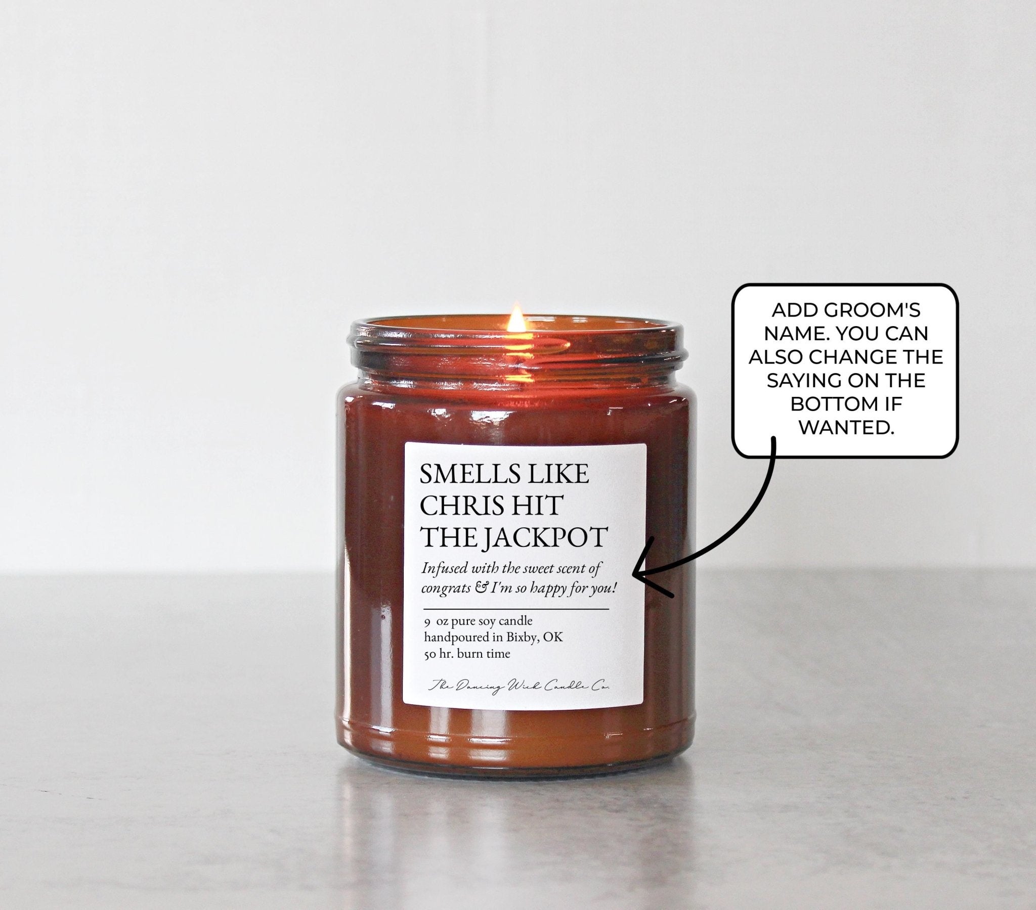Hit The Jackpot Amber Candle - The Dancing Wick