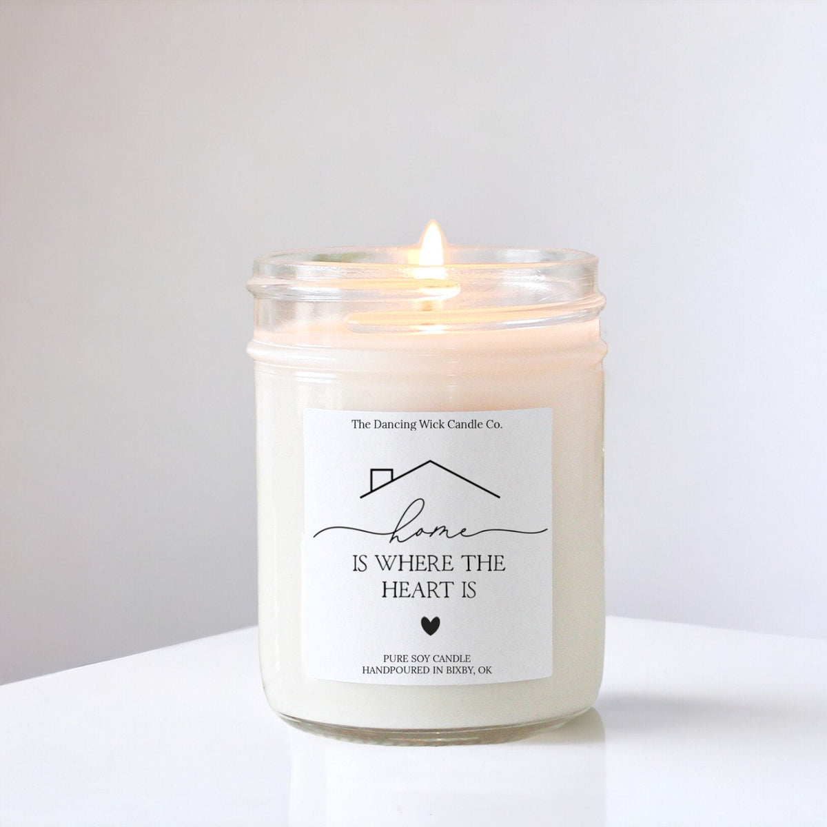 Home is Where the Heart Is Personalized Candle - The Dancing Wick