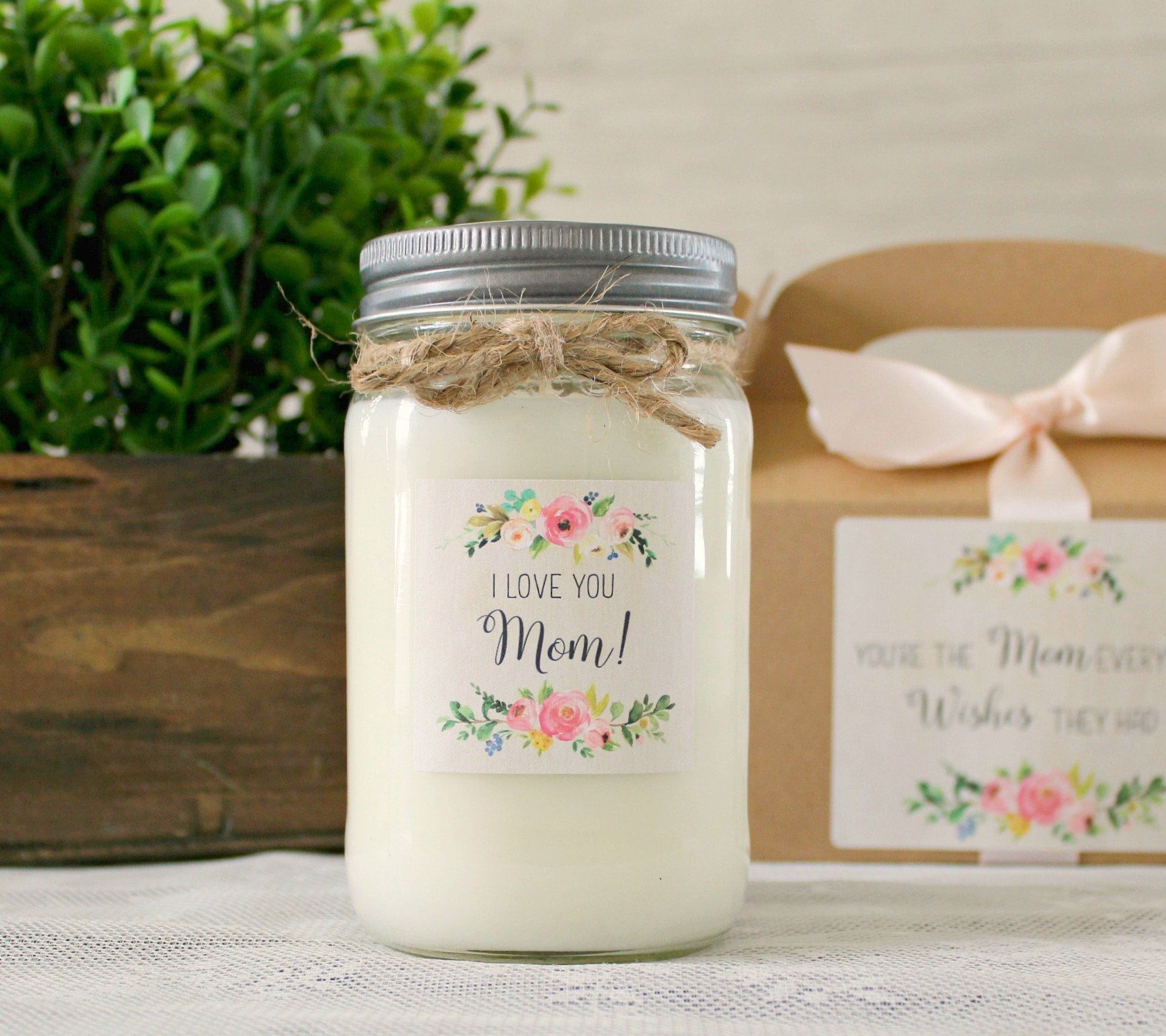 I Love You Mom Candle - The Dancing Wick