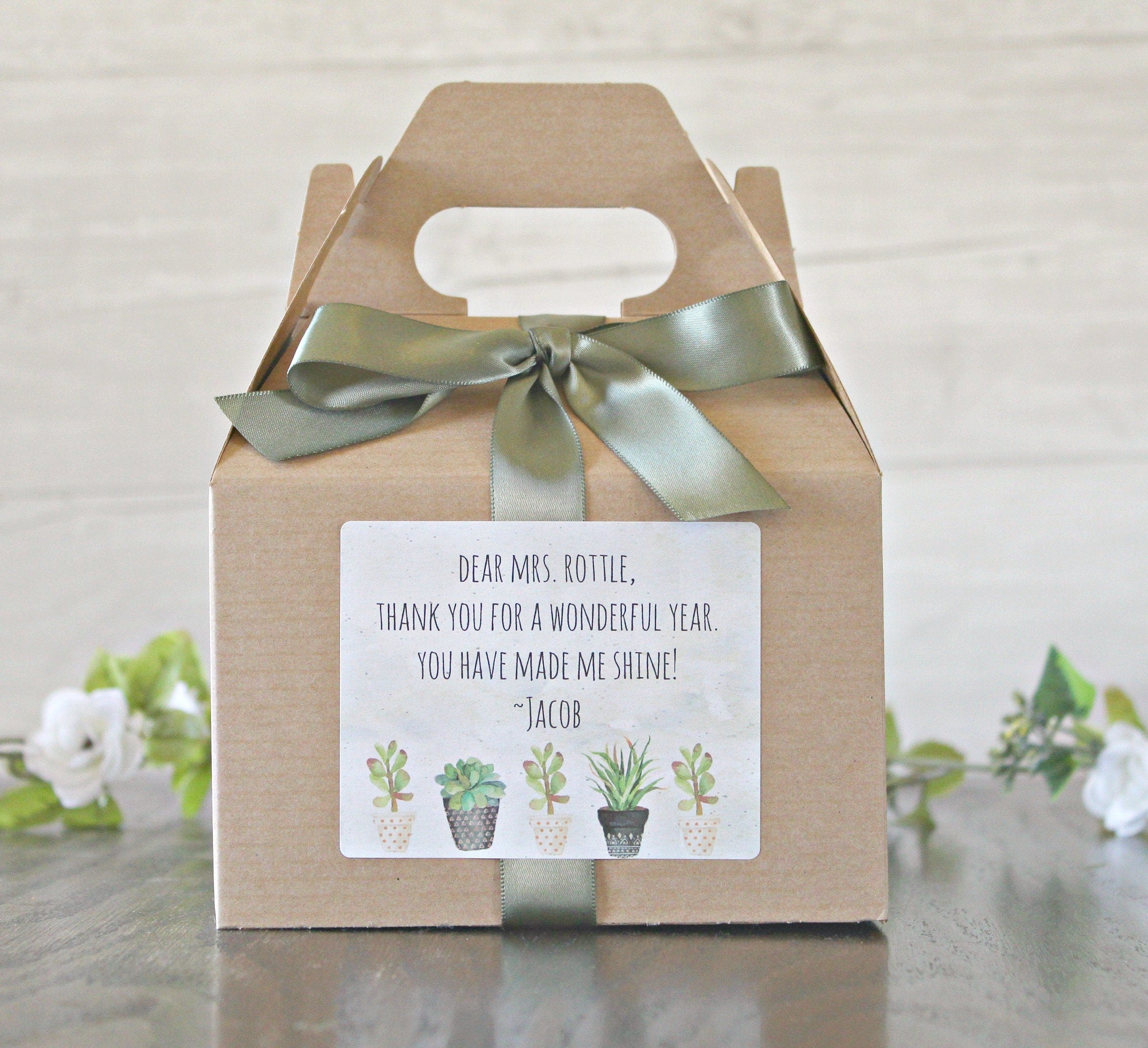 Thank you for Helping Me Grow Teacher Gift Set