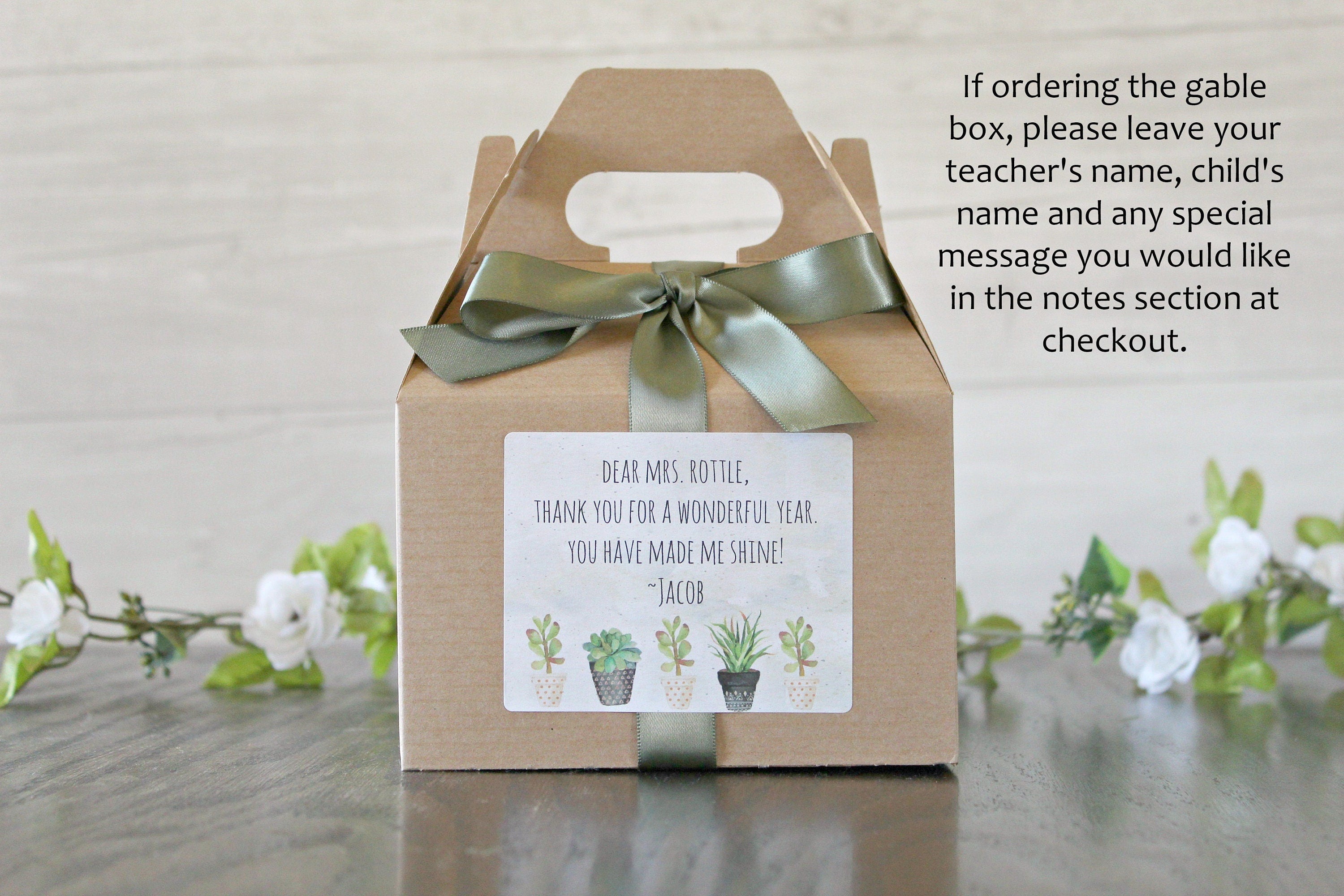 Thank you for Helping Me Grow Teacher Gift Set