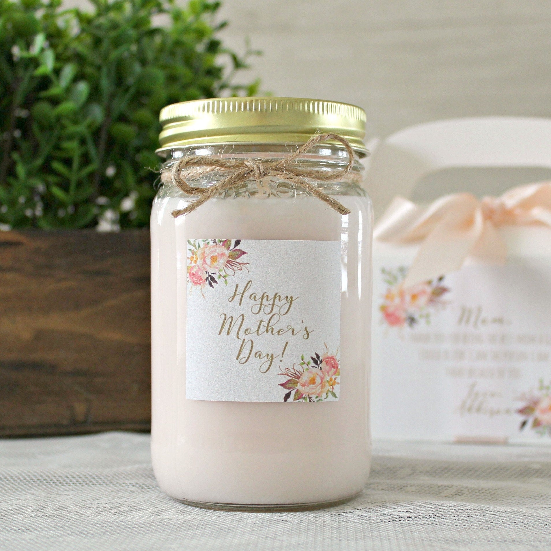 Happy Mothers Day Candle