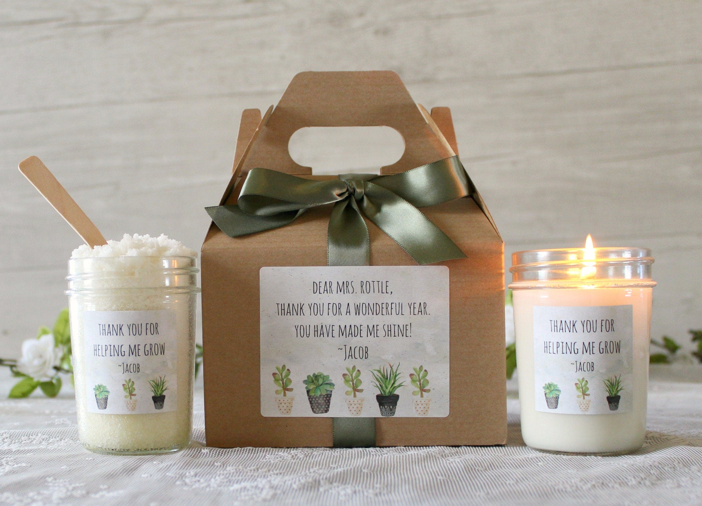 Thank you for Helping Me Grow Teacher Gift Set
