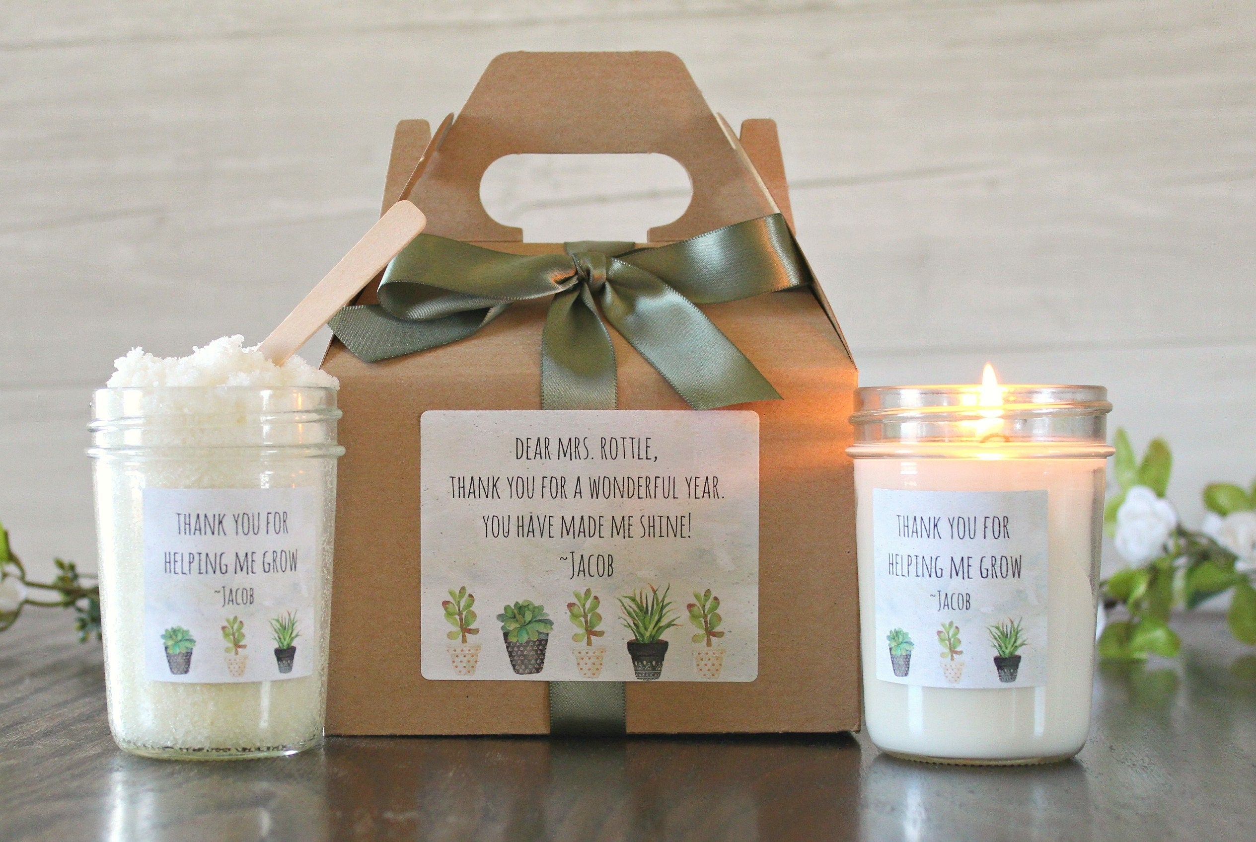 Thank you for Helping Me Grow Teacher Gift Set