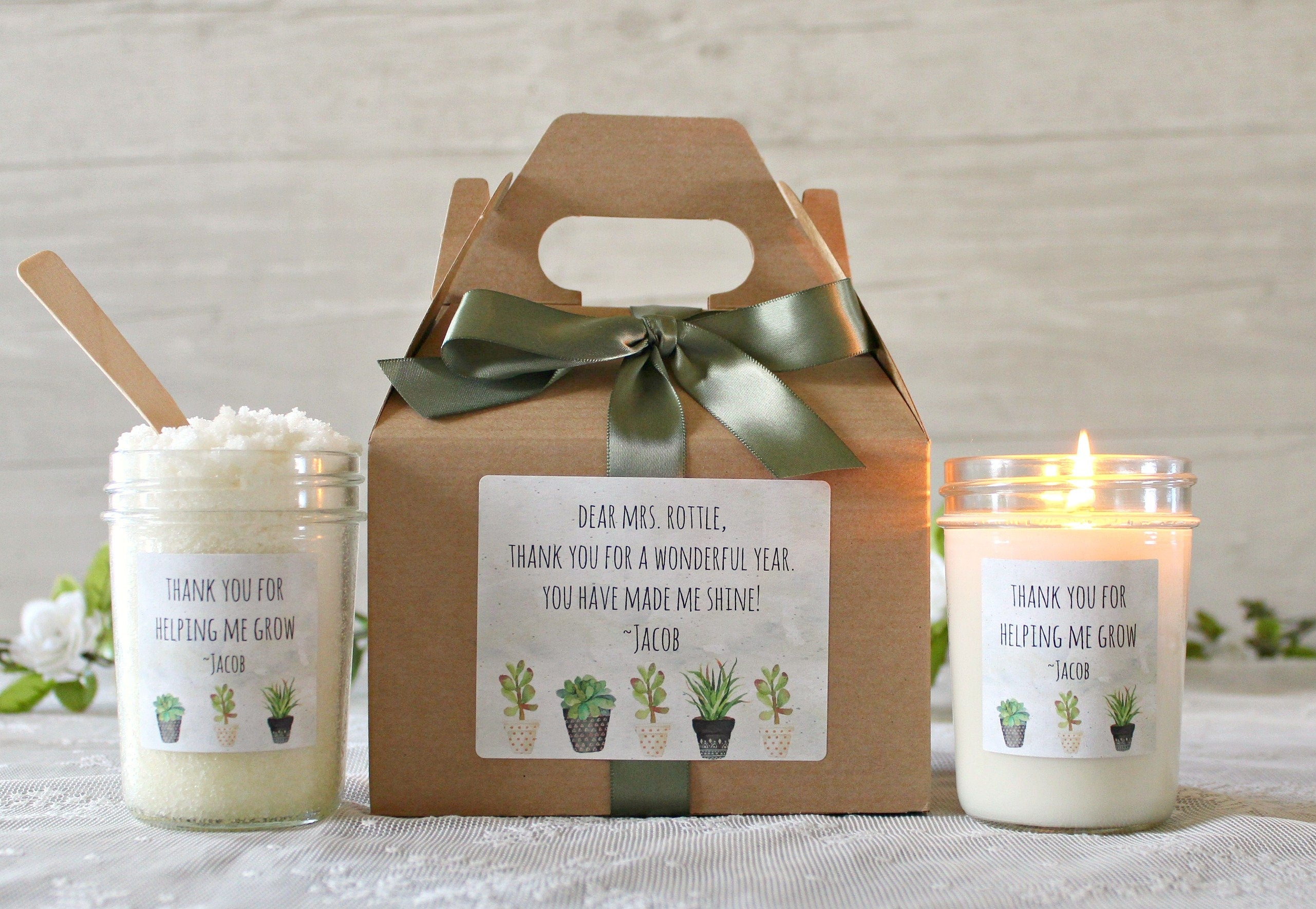 Thank you for Helping Me Grow Teacher Gift Set