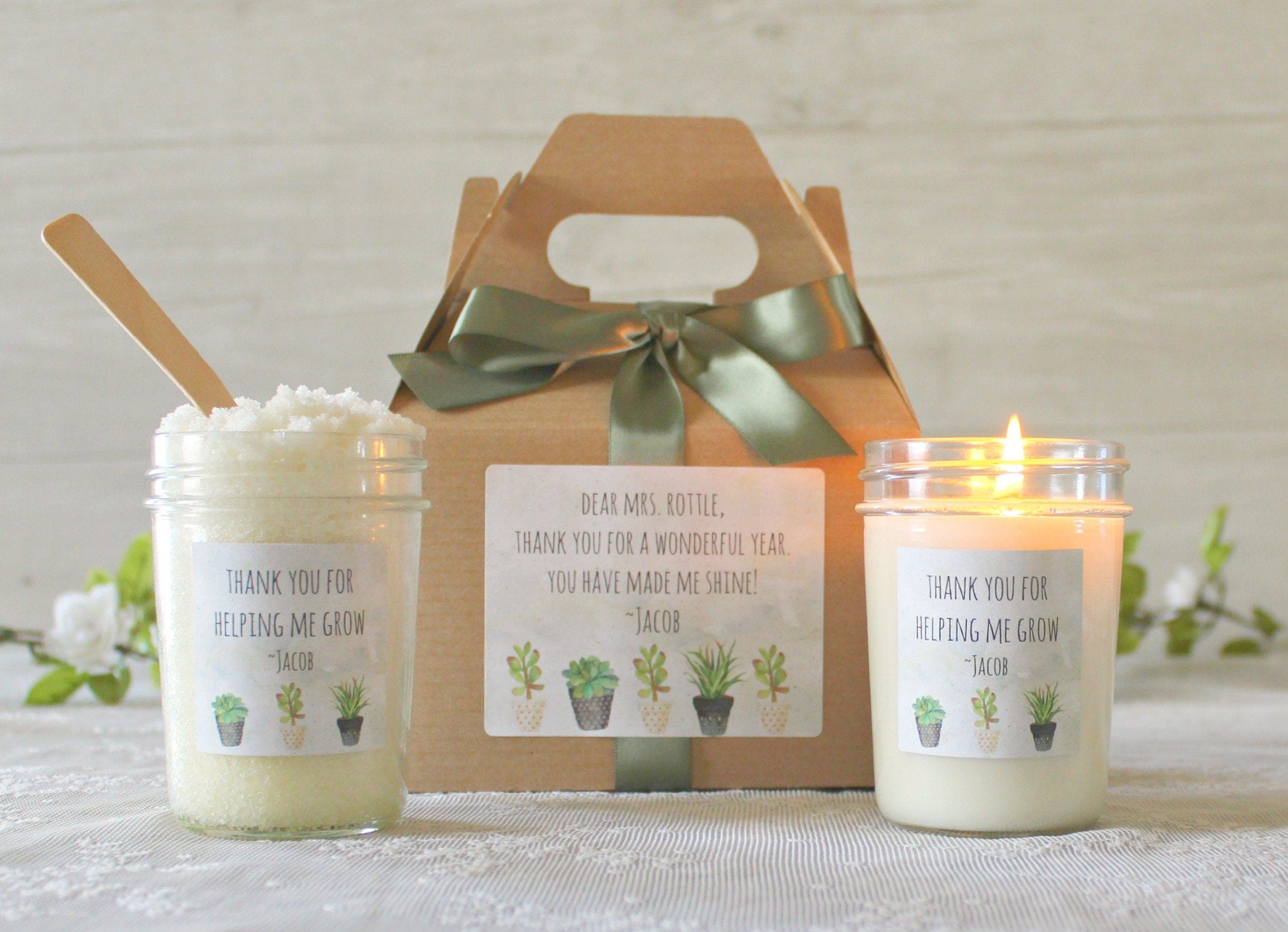 Thank you for Helping Me Grow Teacher Gift Set