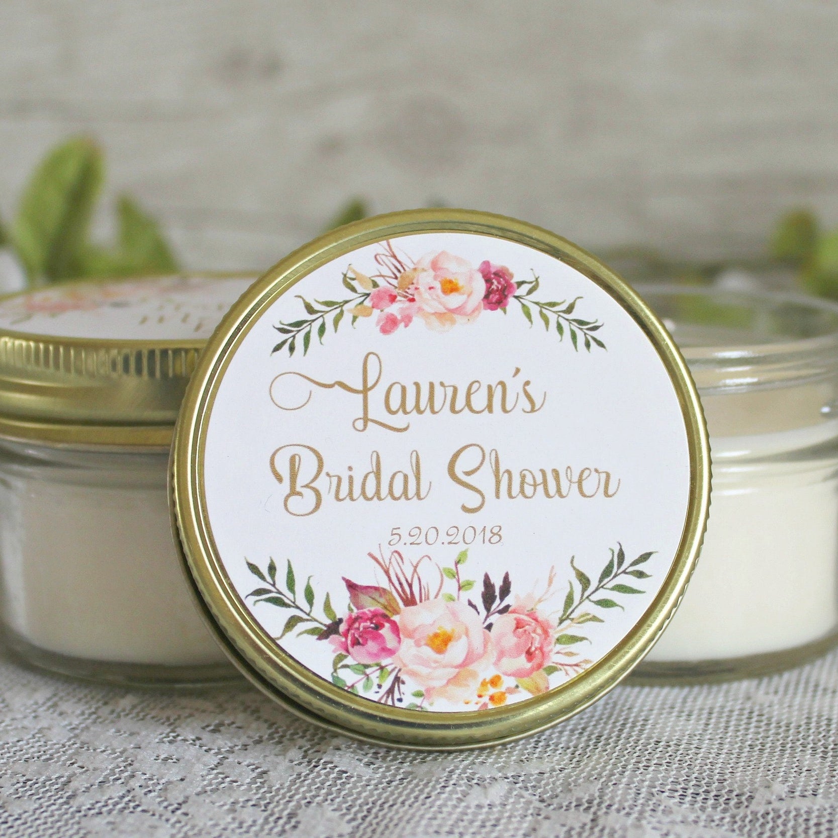 Blush & Gold Bridal Shower Favors