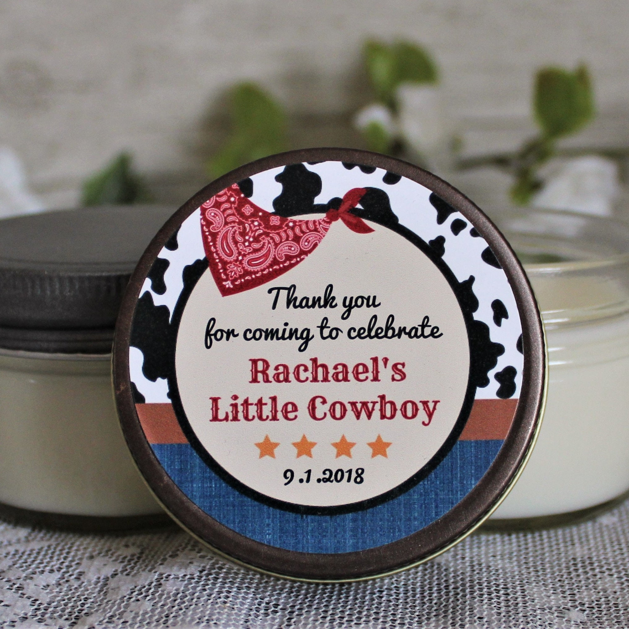 Cowboy Baby Shower Favor