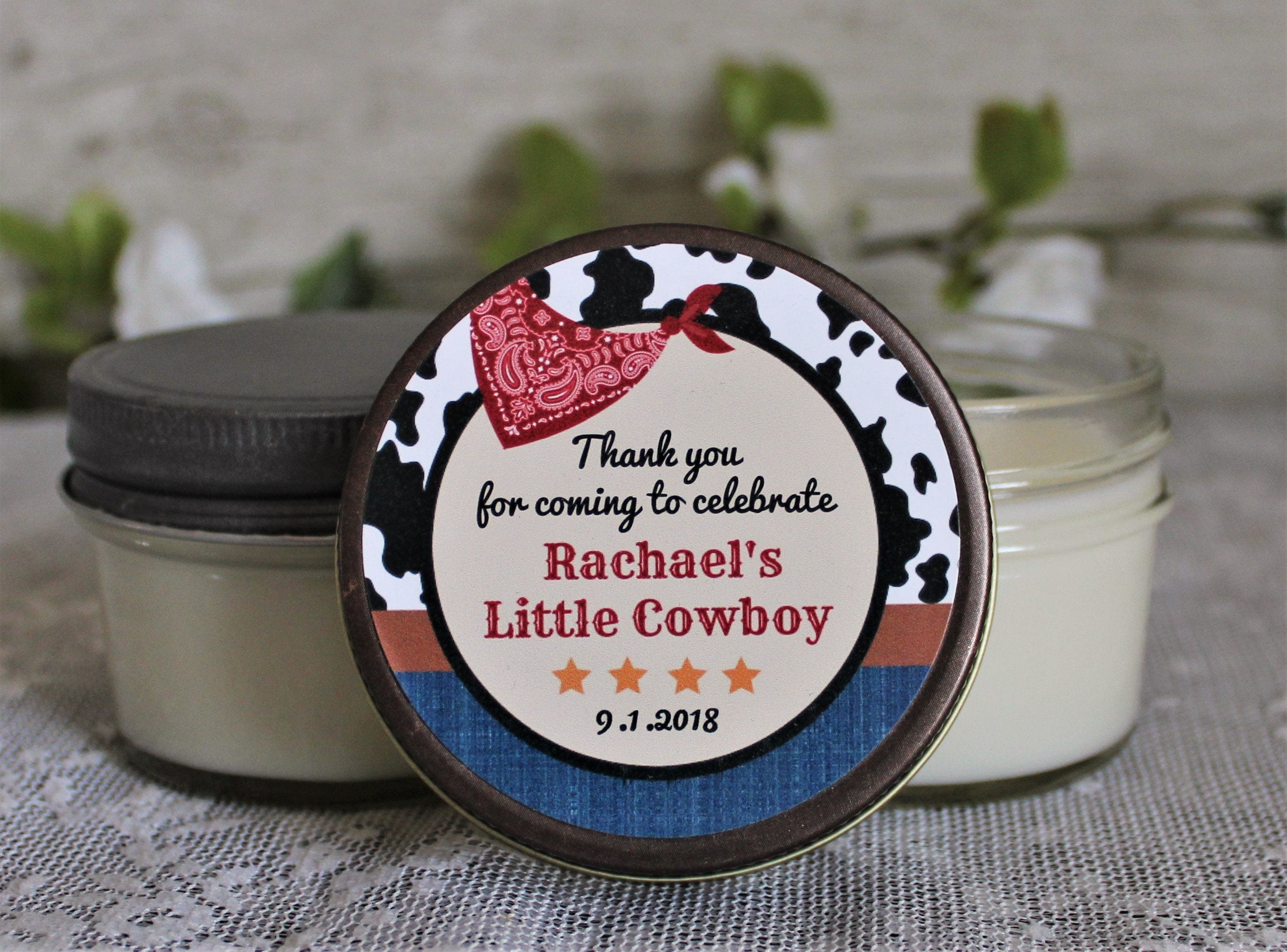 Cowboy Baby Shower Favor