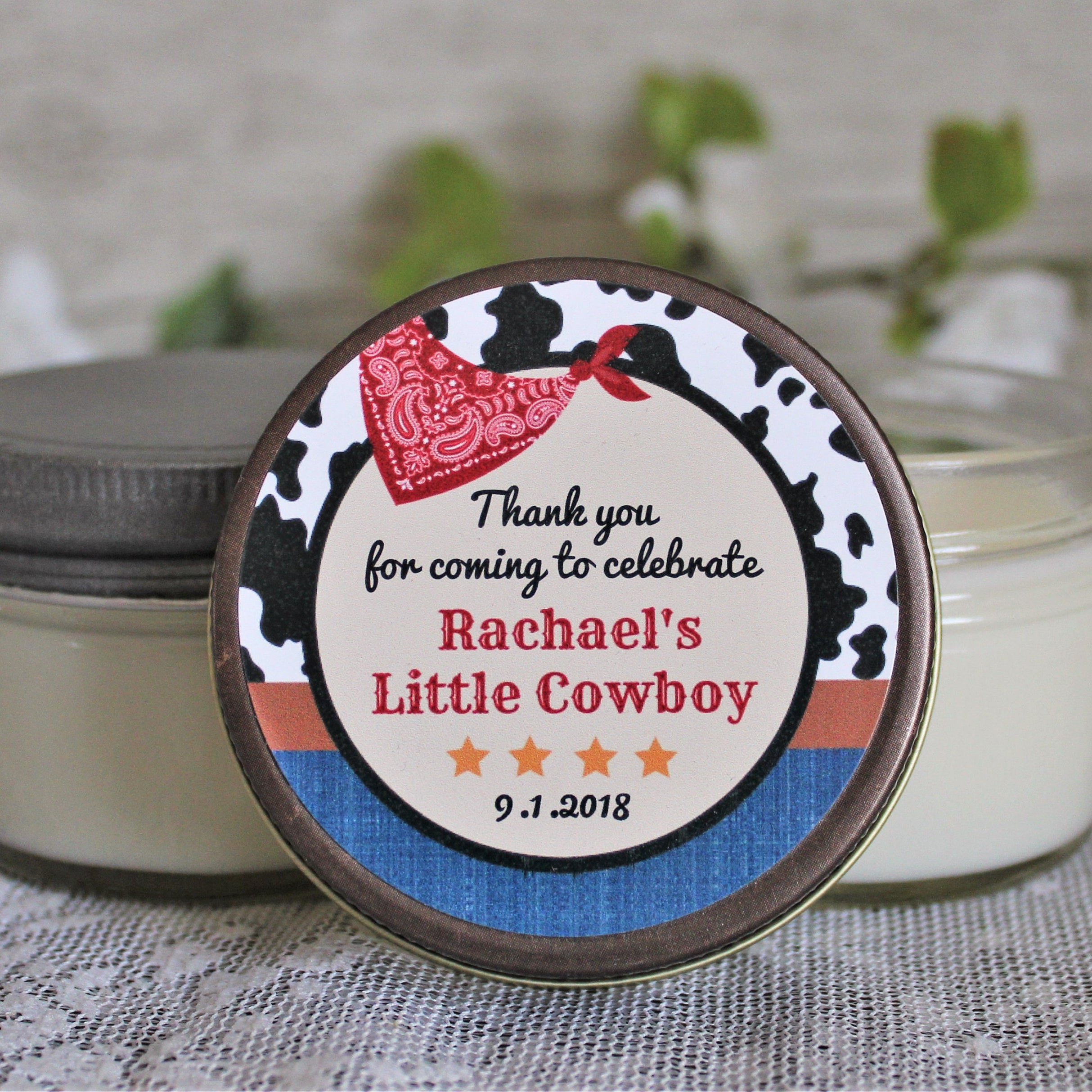Cowboy Baby Shower Favor