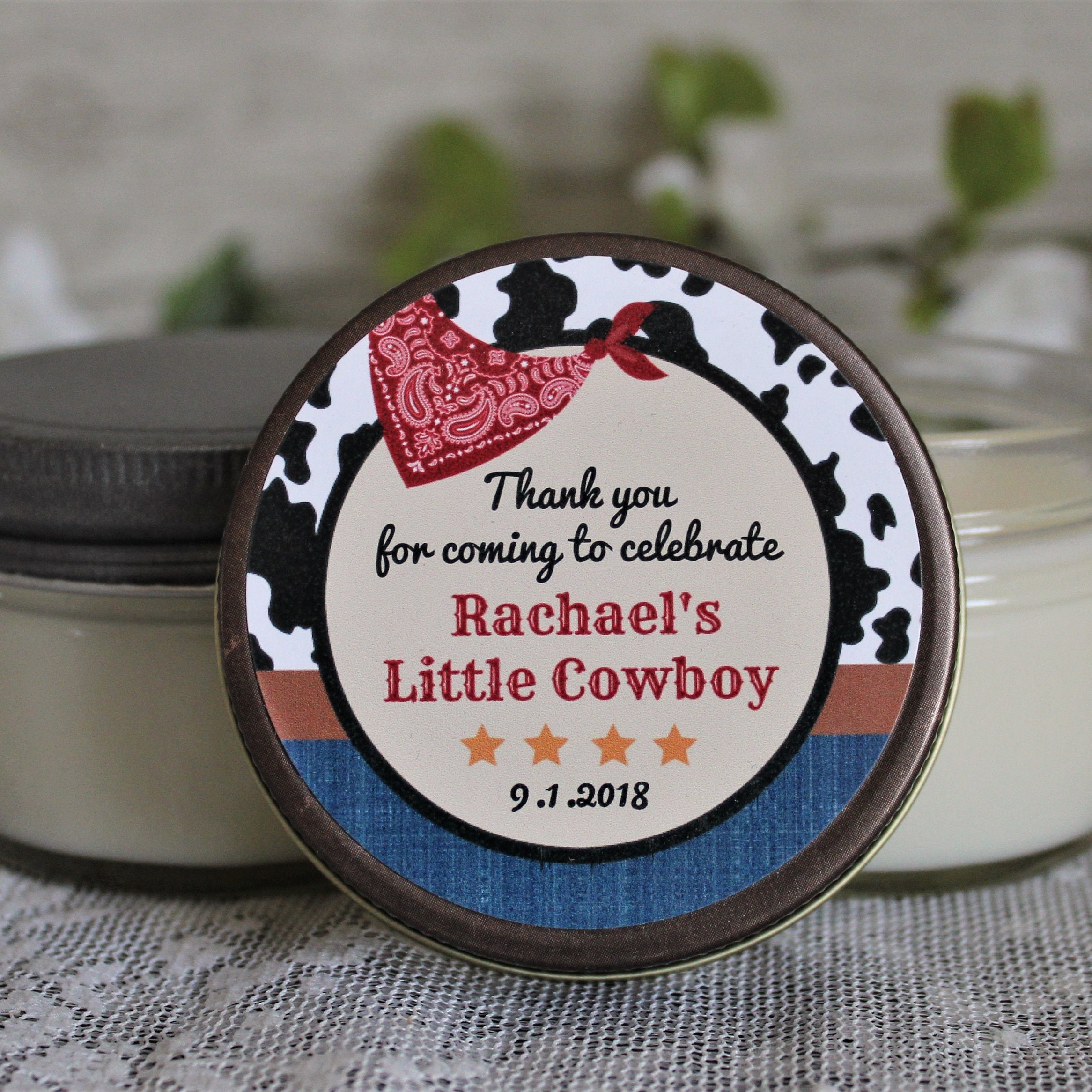 Cowboy Baby Shower Favor