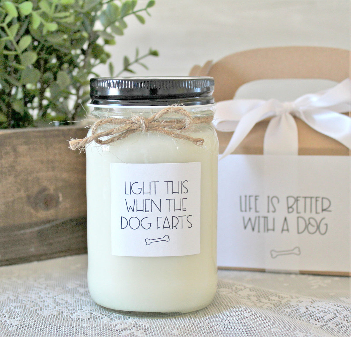 Dog Lover Gift Candle / Humorous Dog Gift / Home is where your Dog Is / Light this when the dog farts / Gift for Dog Lover / Pet Lover Gift