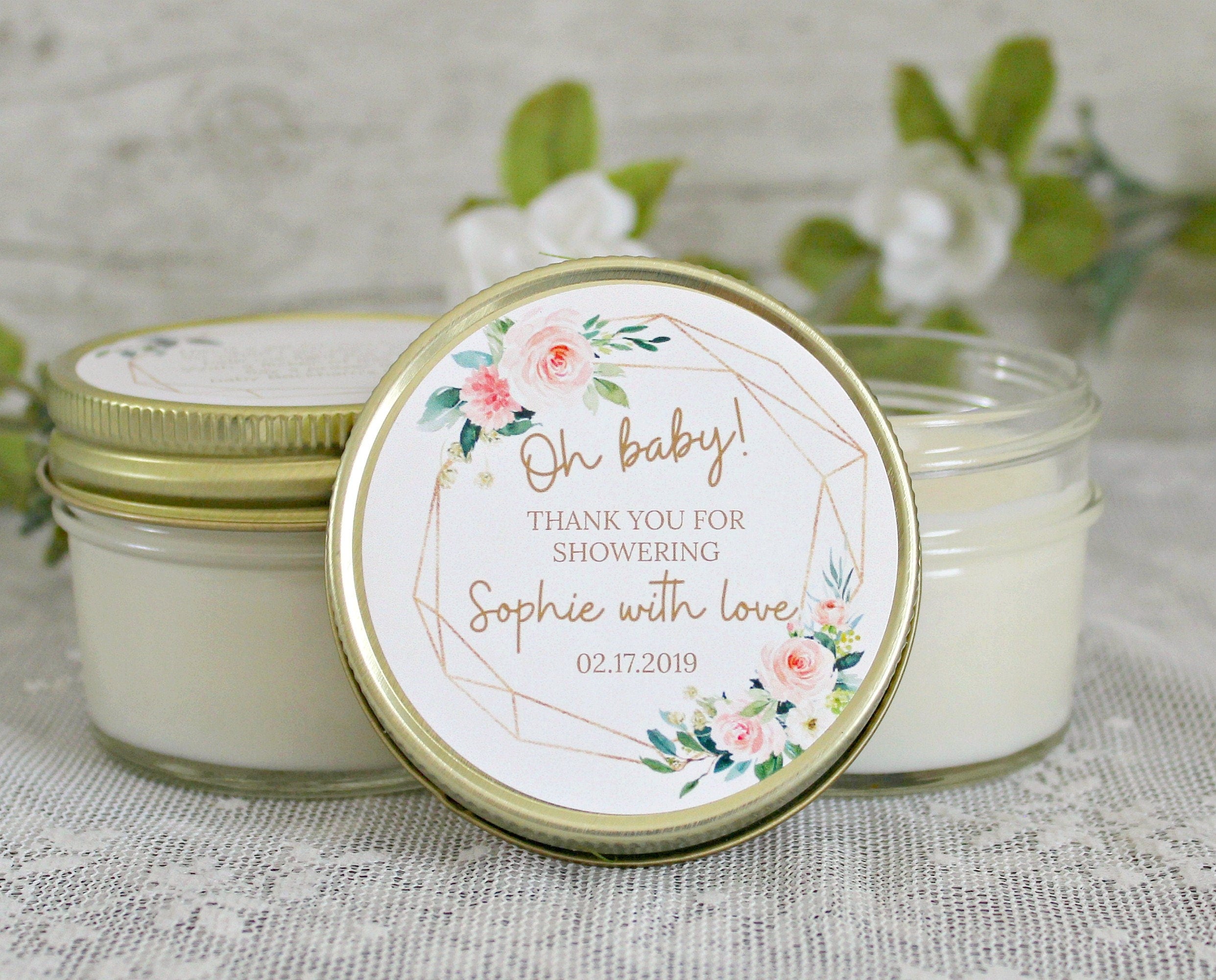 Oh Baby Flower Baby Shower Favors