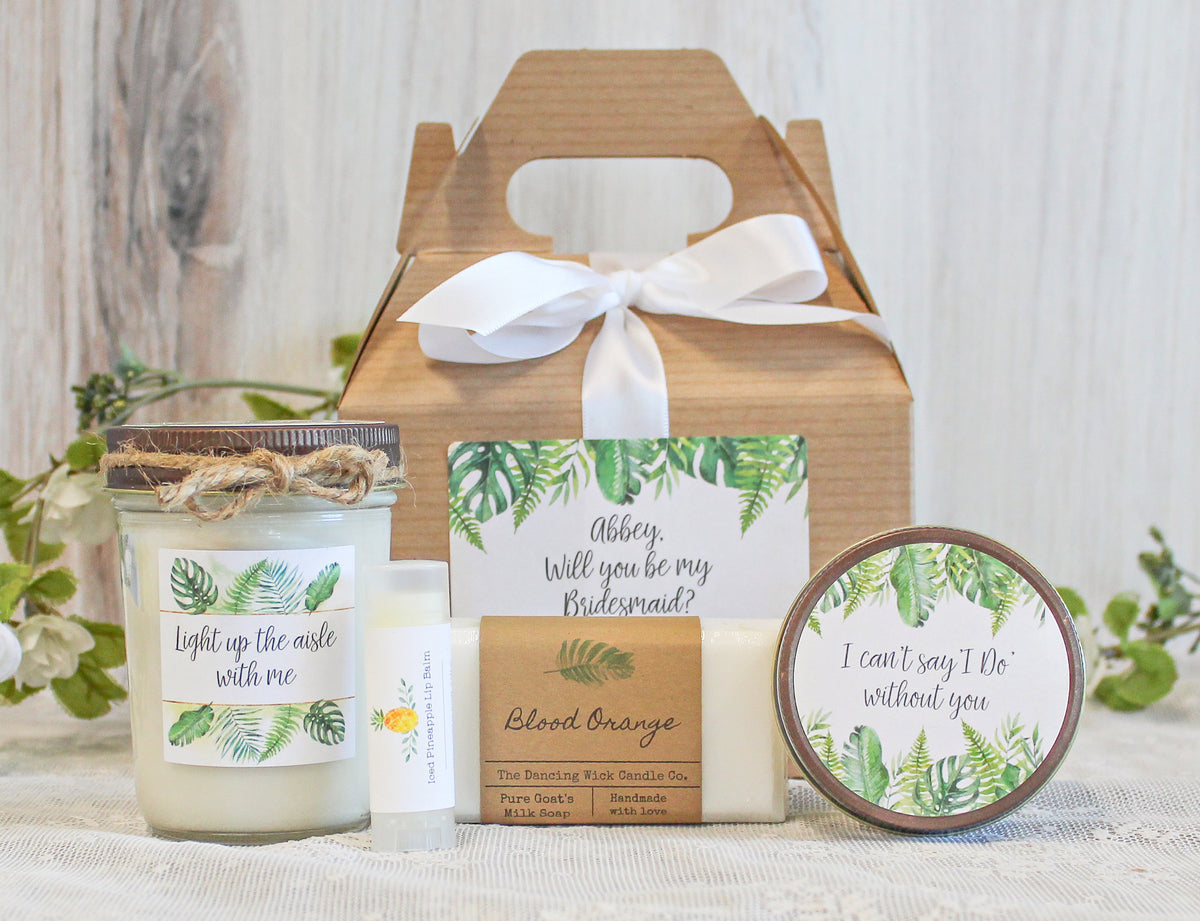 Tropical Bridesmaid Proposal Box