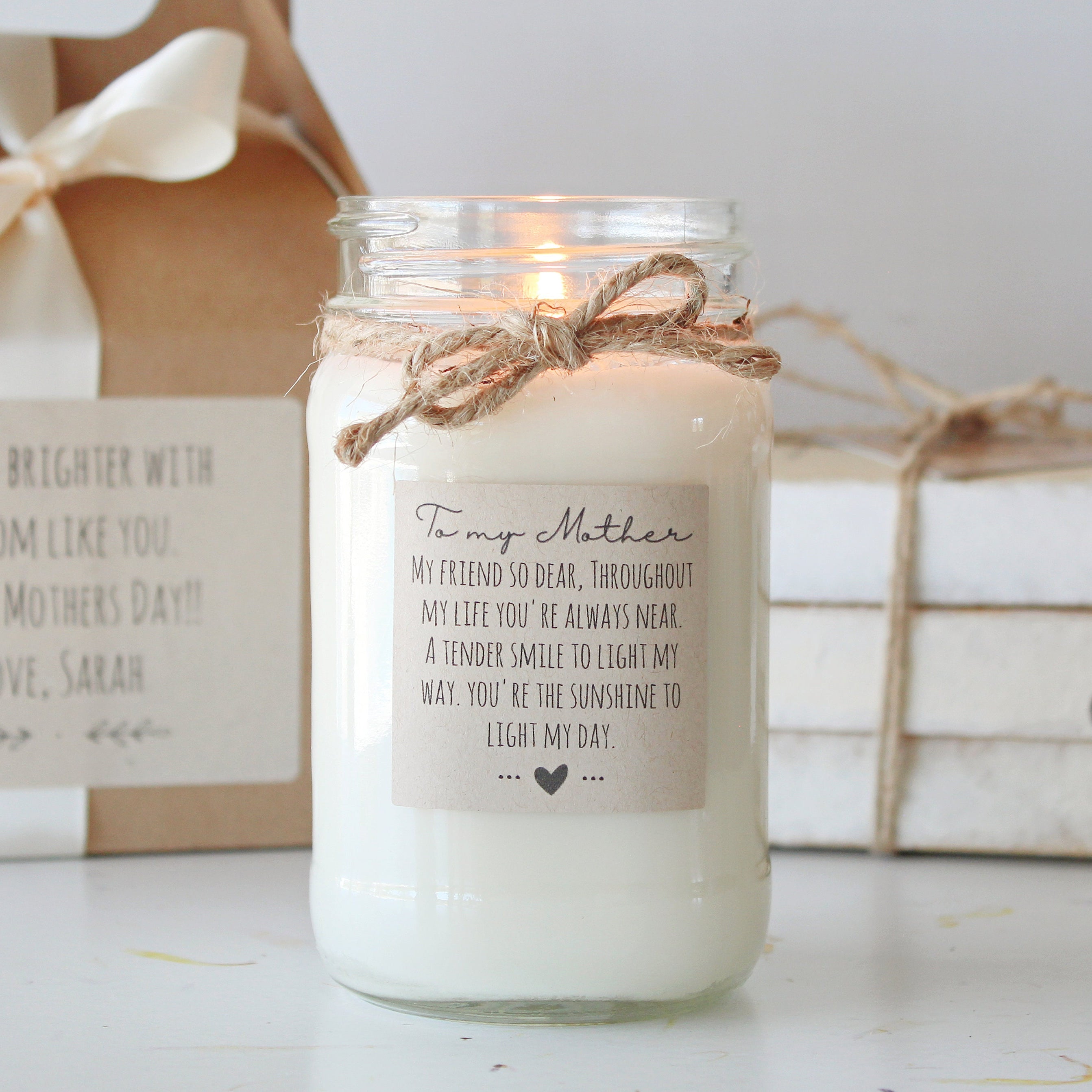 To My Mother Candle