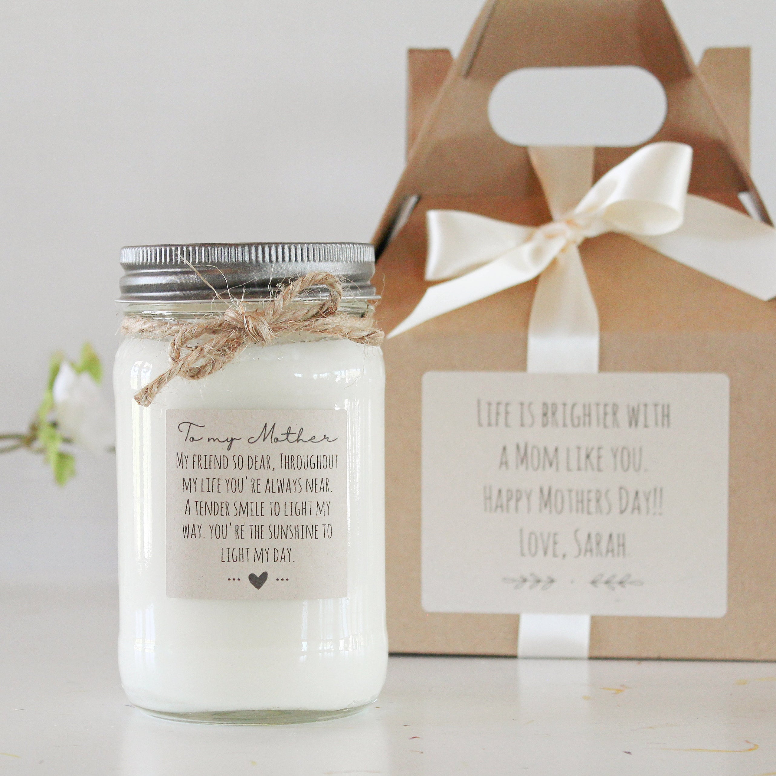 To My Mother Candle