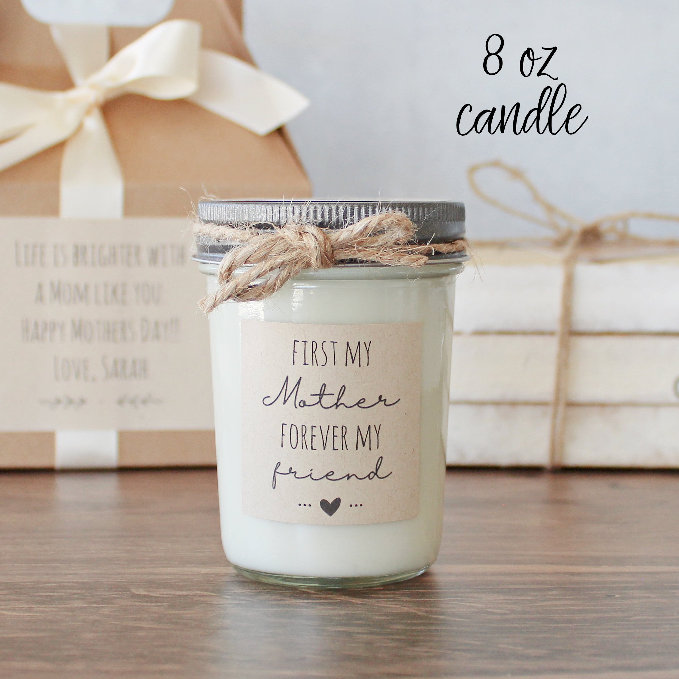 First My Mother Forever My Friend Candle