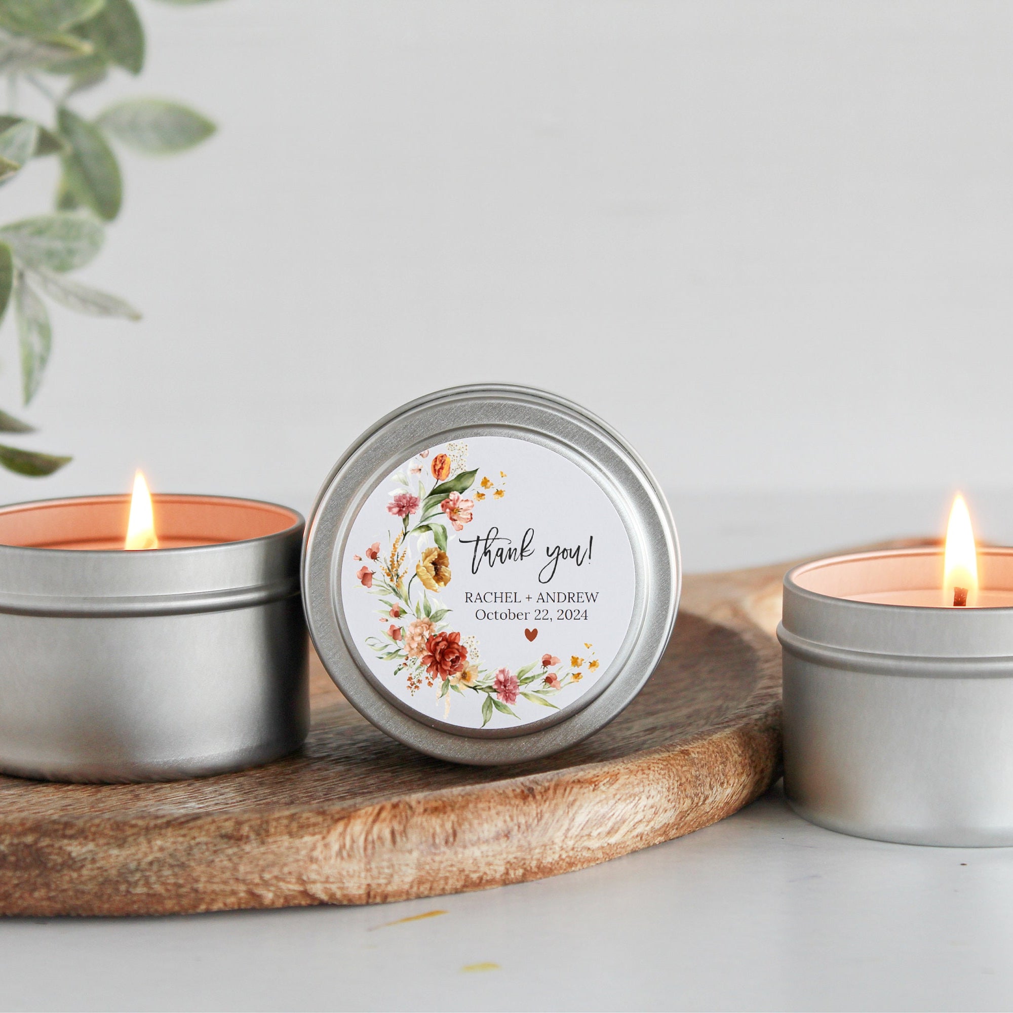 Wildflower Favors Tins-Set Of 10