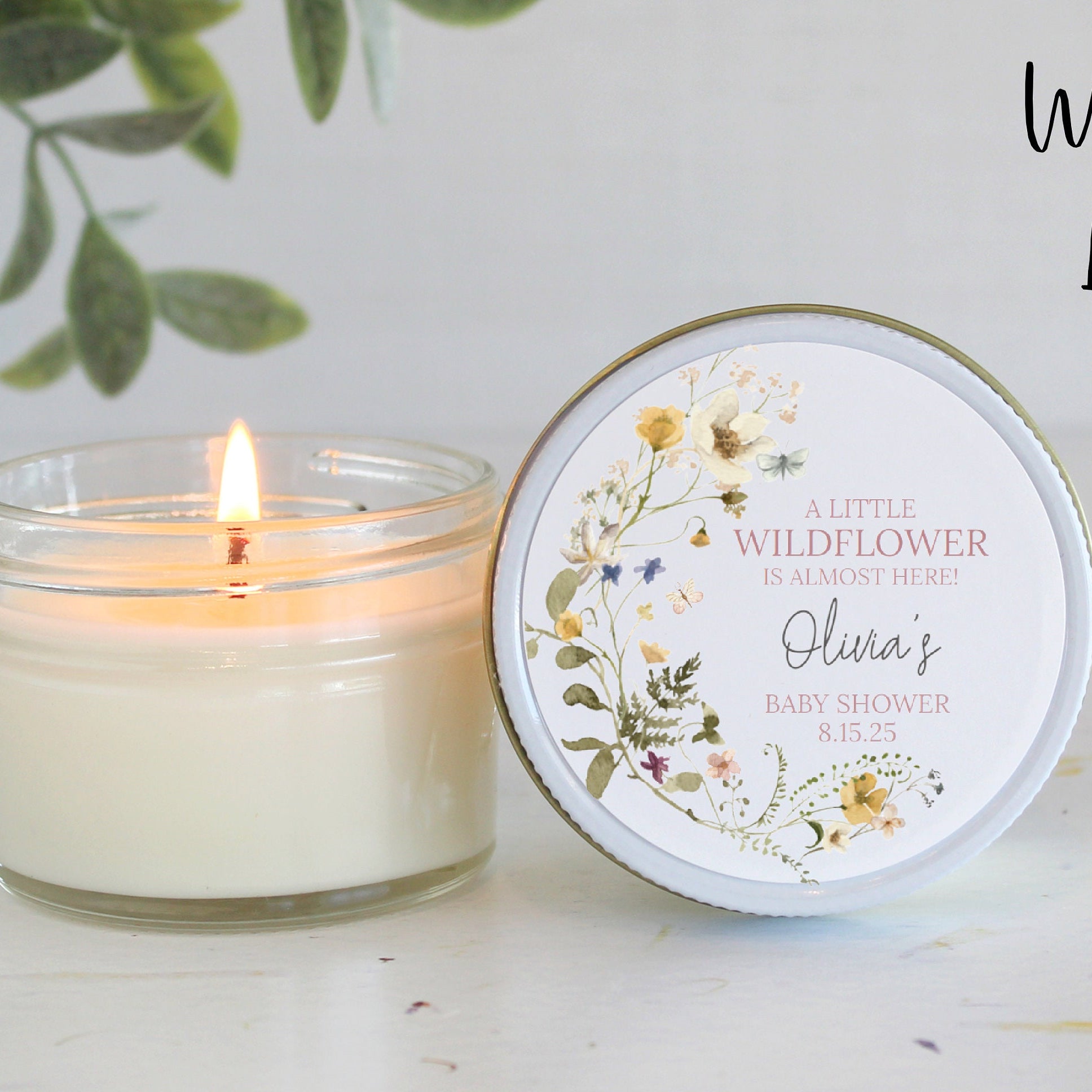 Wildflower Baby Shower Favor