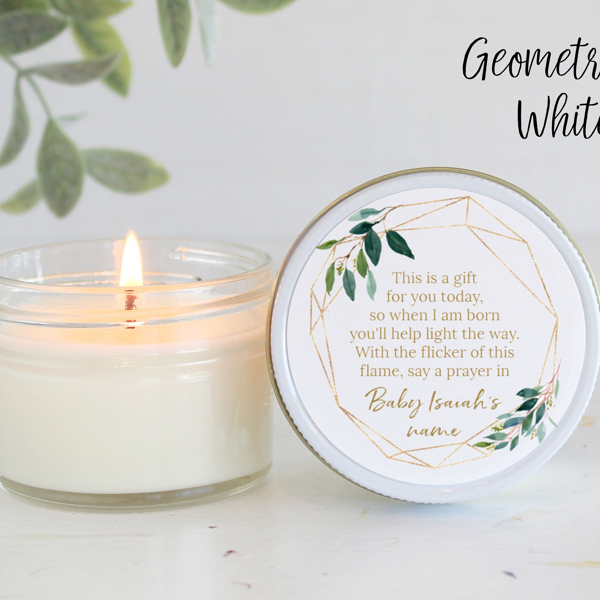 Greenery Baby Shower Poem Favor