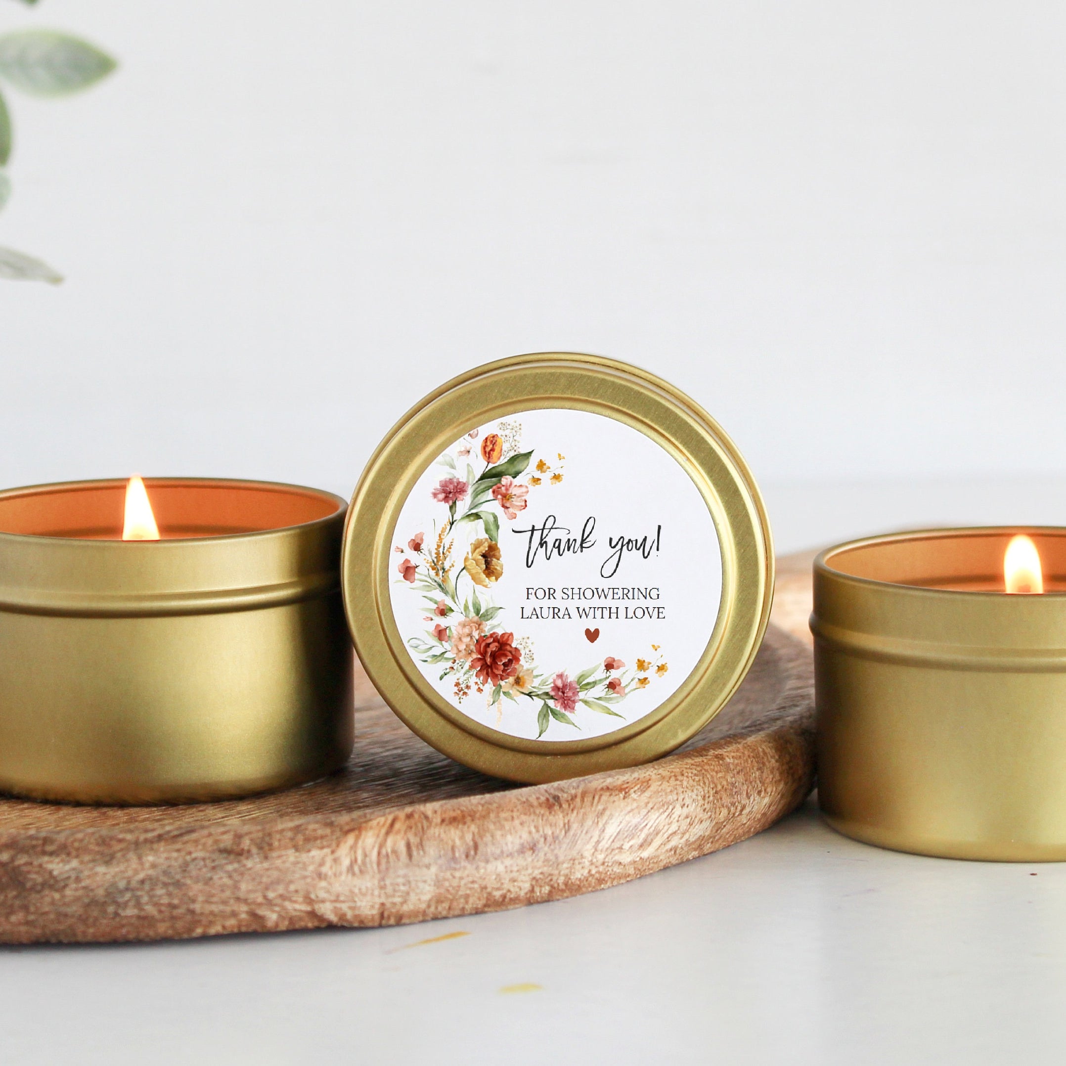 Wildflower Favors Tins-Set Of 10