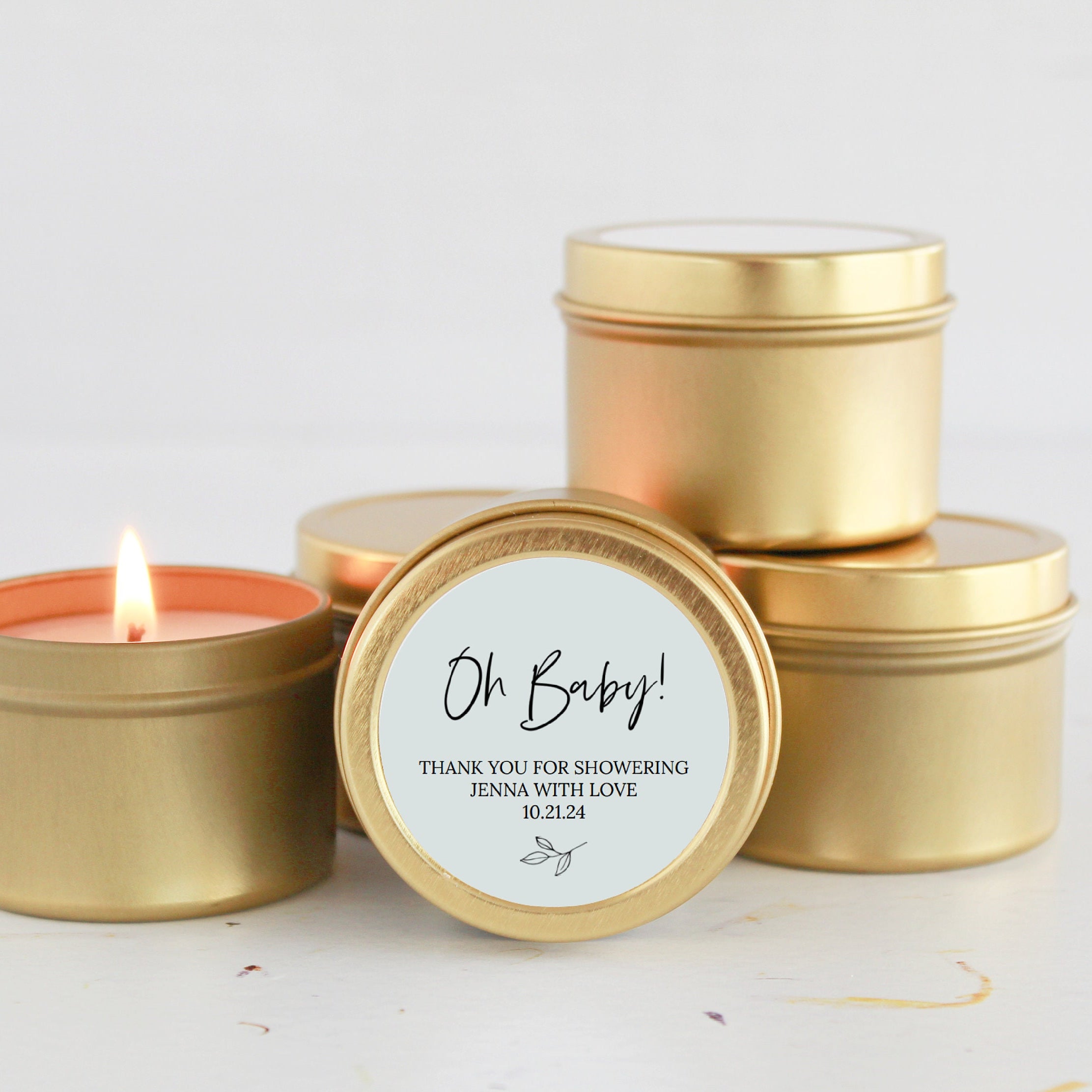 Baby Shower Tins - Set of 10