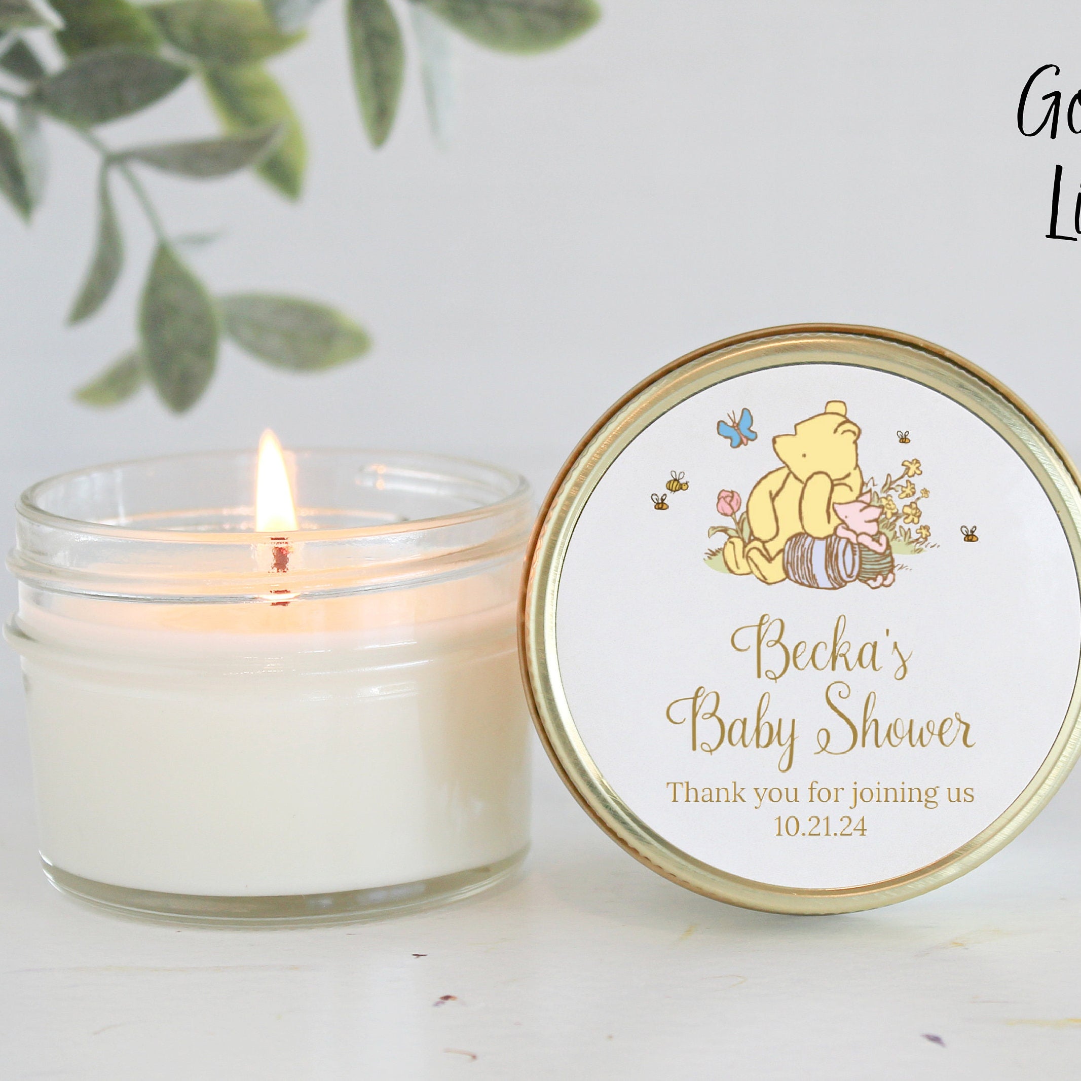 Classic Pooh Baby Shower Favors