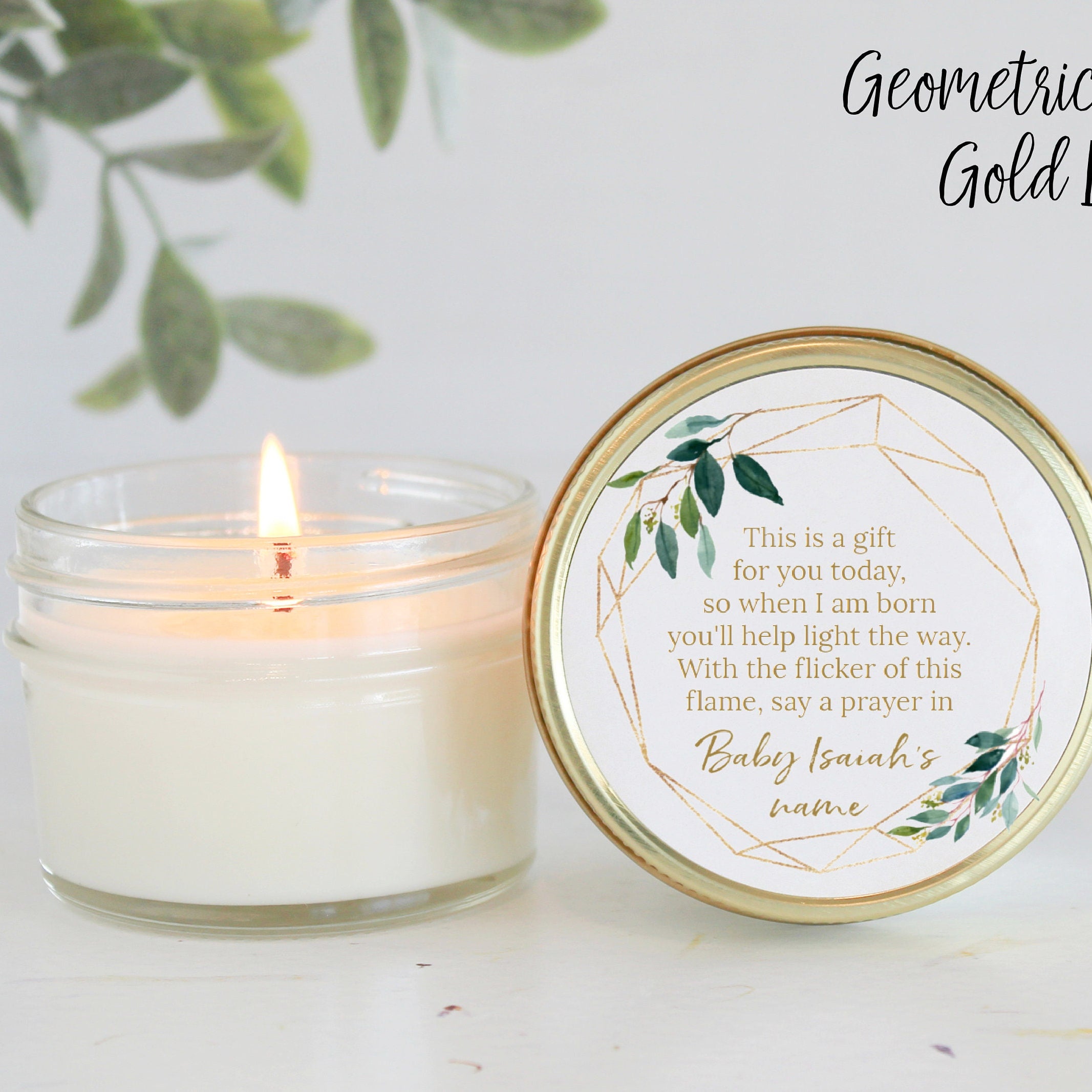 Greenery Baby Shower Poem Favor