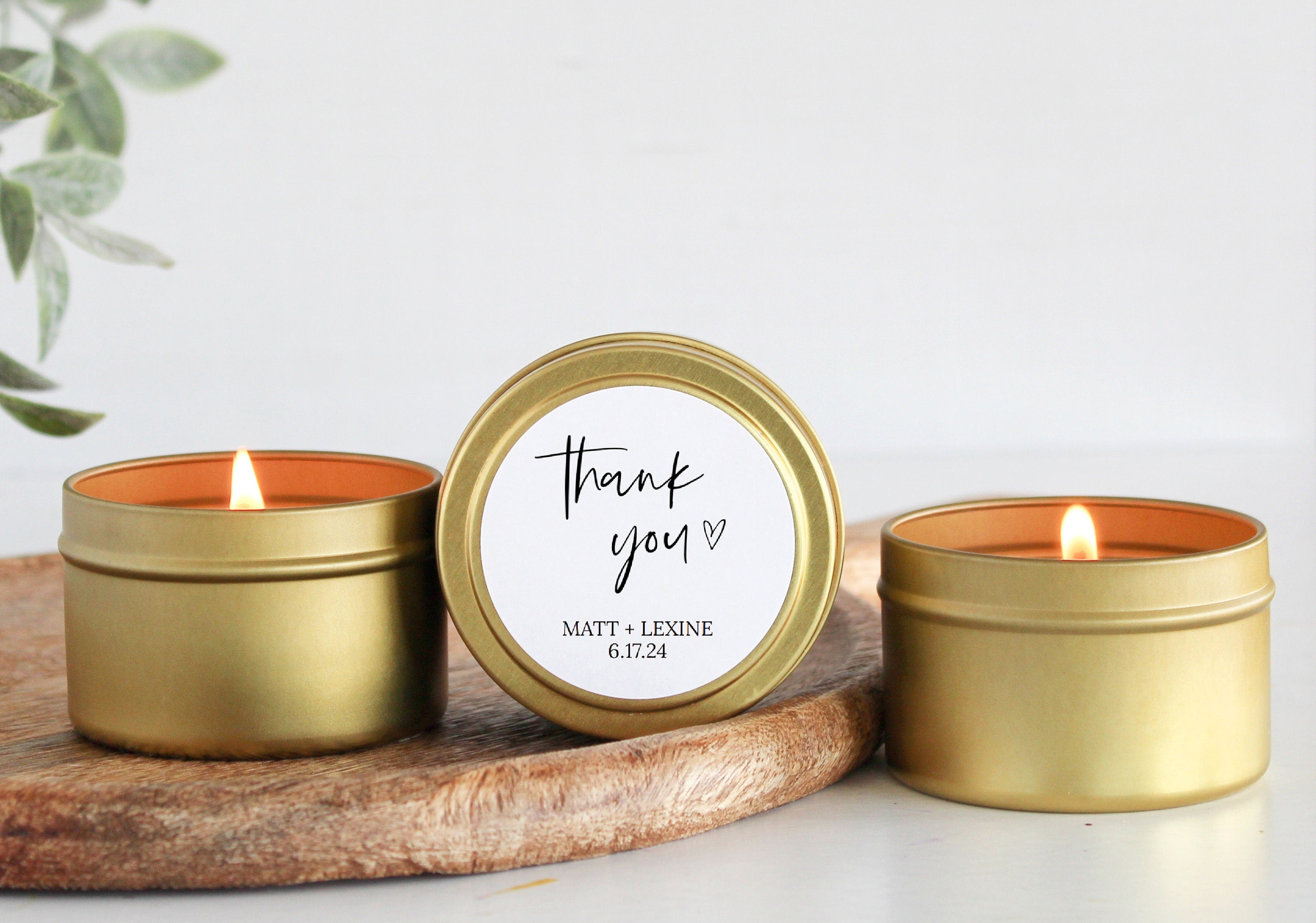 Minimalist Wedding Favors Tins-Set Of 10