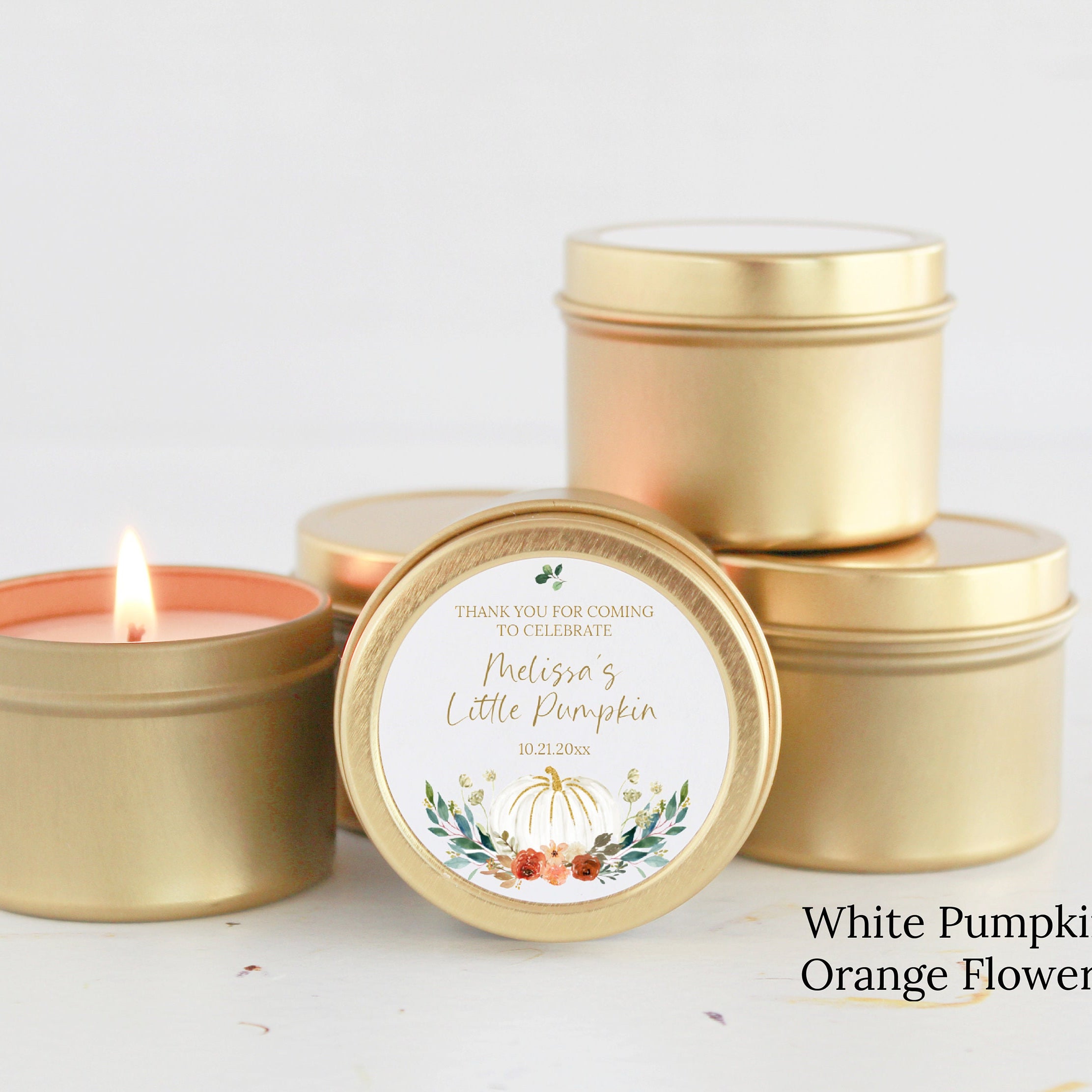 Little Pumpkin Party Tins - Set of 10