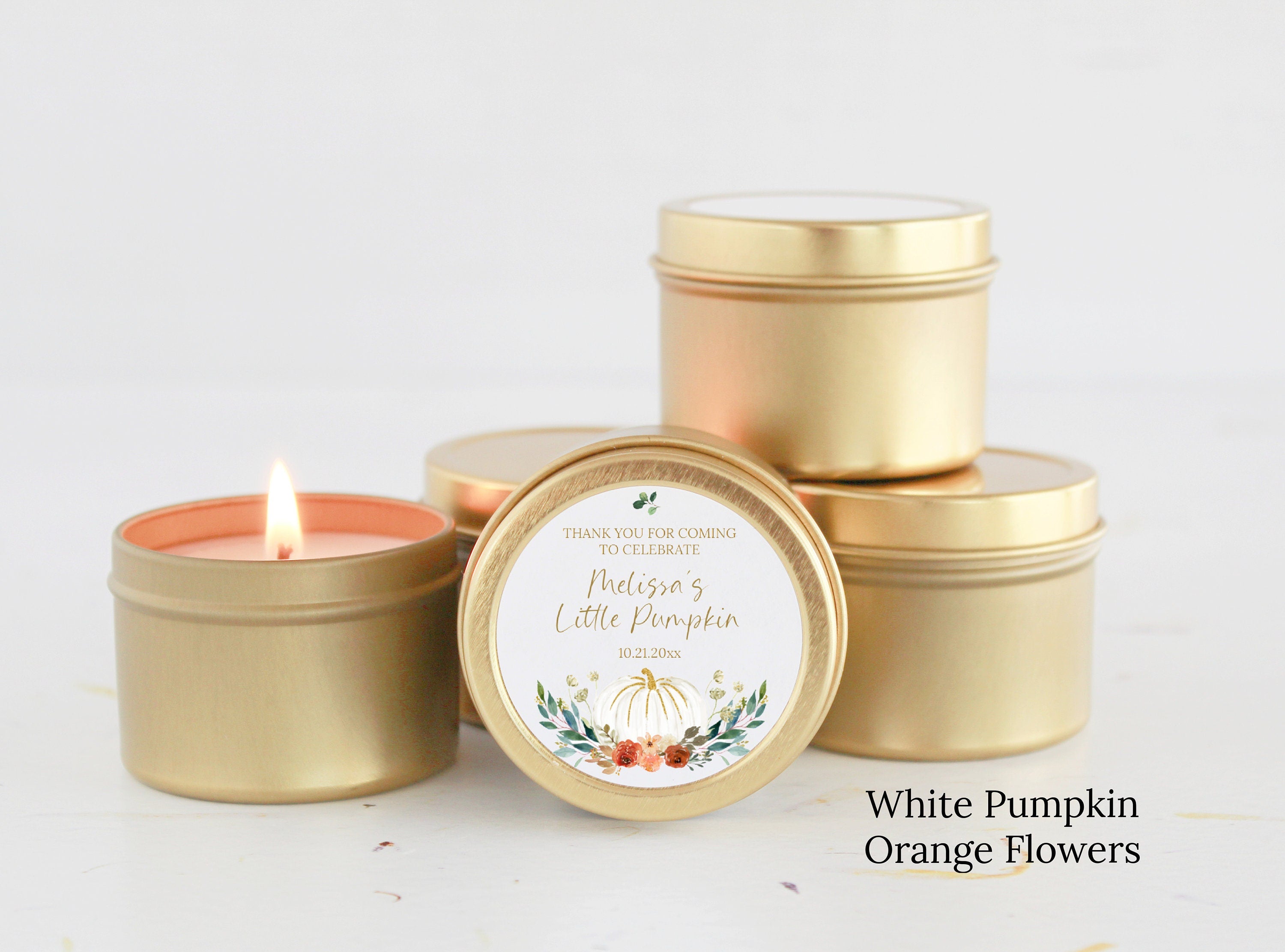Little Pumpkin Party Tins - Set of 10