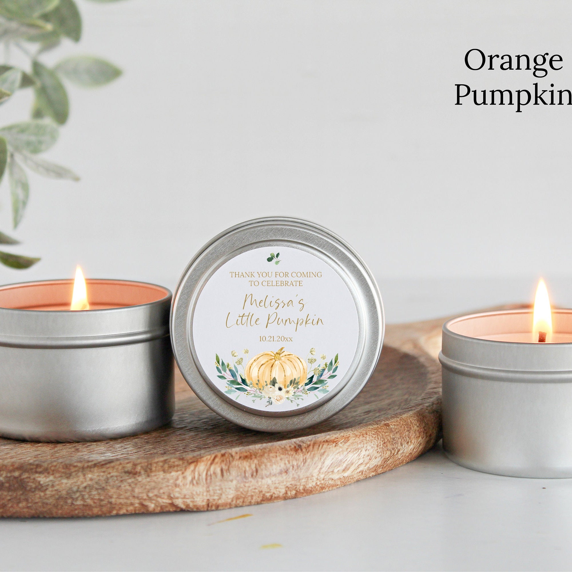 Little Pumpkin Party Tins - Set of 10